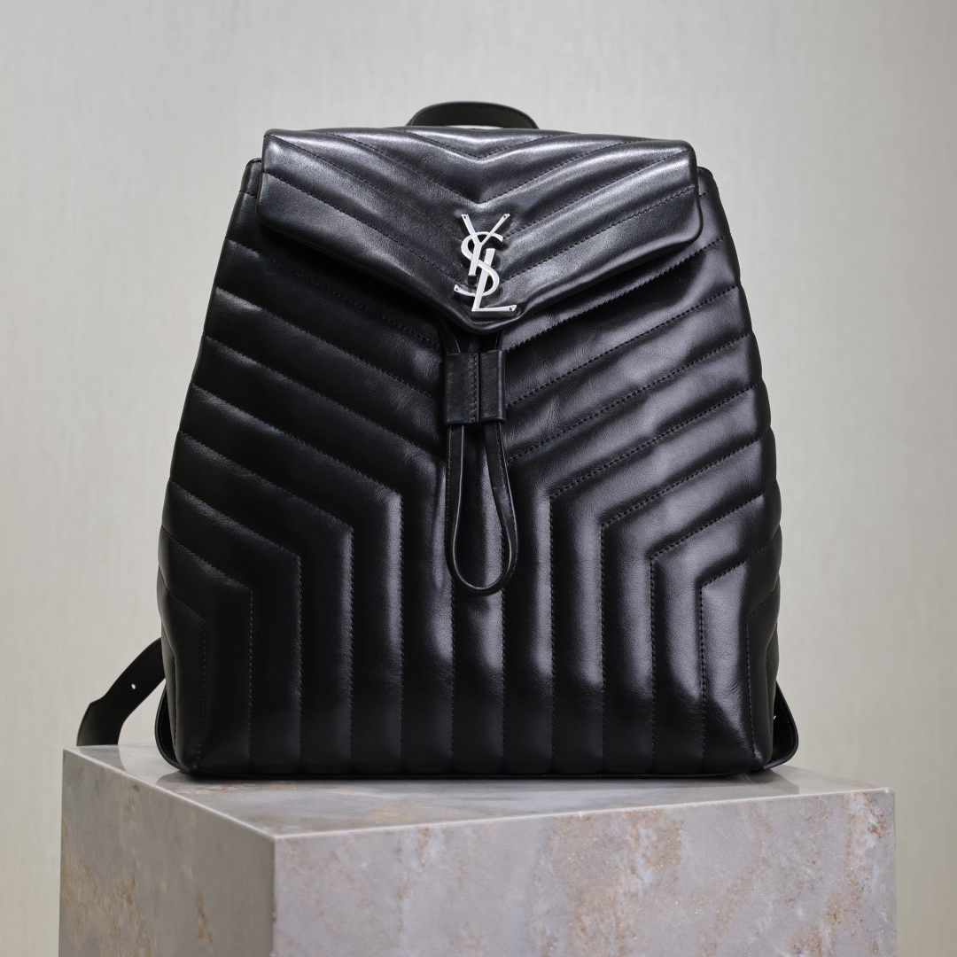 YSL Stylish Design Men's And Women's Backpack Classic Letter Logo And Adjustable Shoulder Straps Simple And Versatile Style