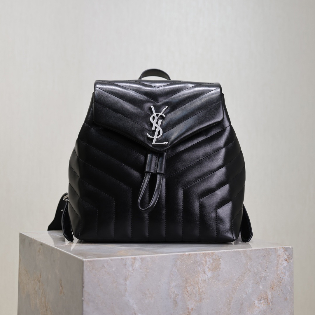 YSL Stylish Design Men's And Women's Backpack Classic Letter Logo And Adjustable Shoulder Straps Simple And Versatile Style