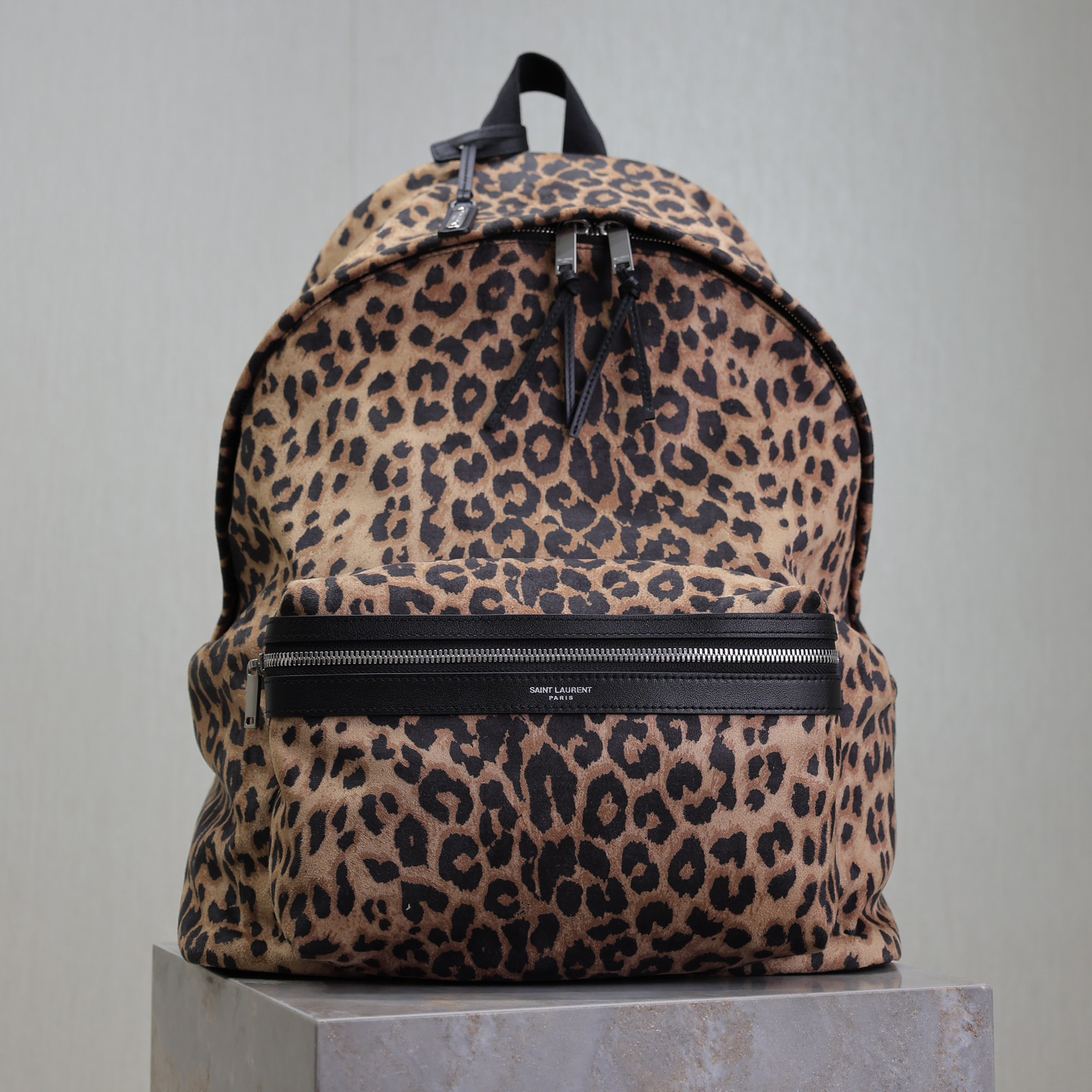 YSL Stylish Design Men's And Women's Backpack Leopard Print And Adjustable Shoulder Straps Simple And Versatile Style