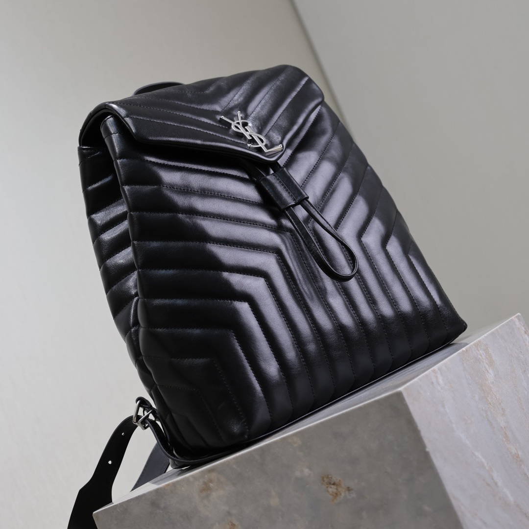 YSL Stylish Design Men's And Women's Backpack Classic Letter Logo And Adjustable Shoulder Straps Simple And Versatile Style