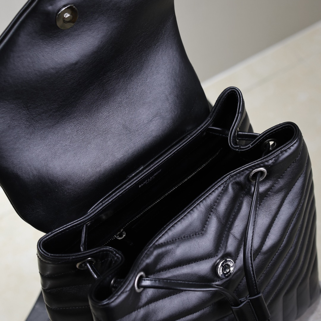 YSL Stylish Design Men's And Women's Backpack Classic Letter Logo And Adjustable Shoulder Straps Simple And Versatile Style