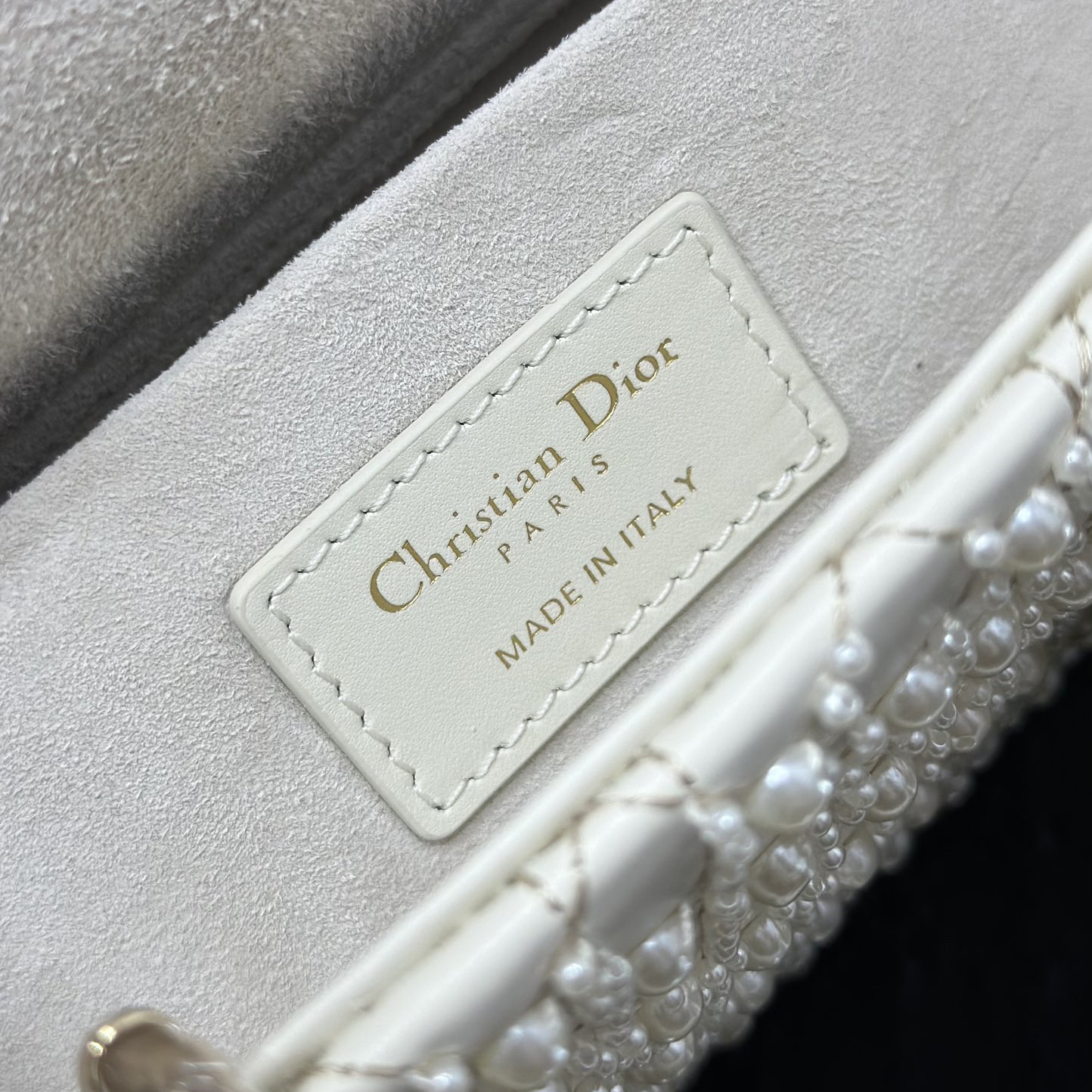 Dior Designer Shoulder Bag Makeup Bag Luxury Bags Crossbody Designer Fashion Knitted Crossbody Bags Women's Horizontal Embroidered Pearl Bag