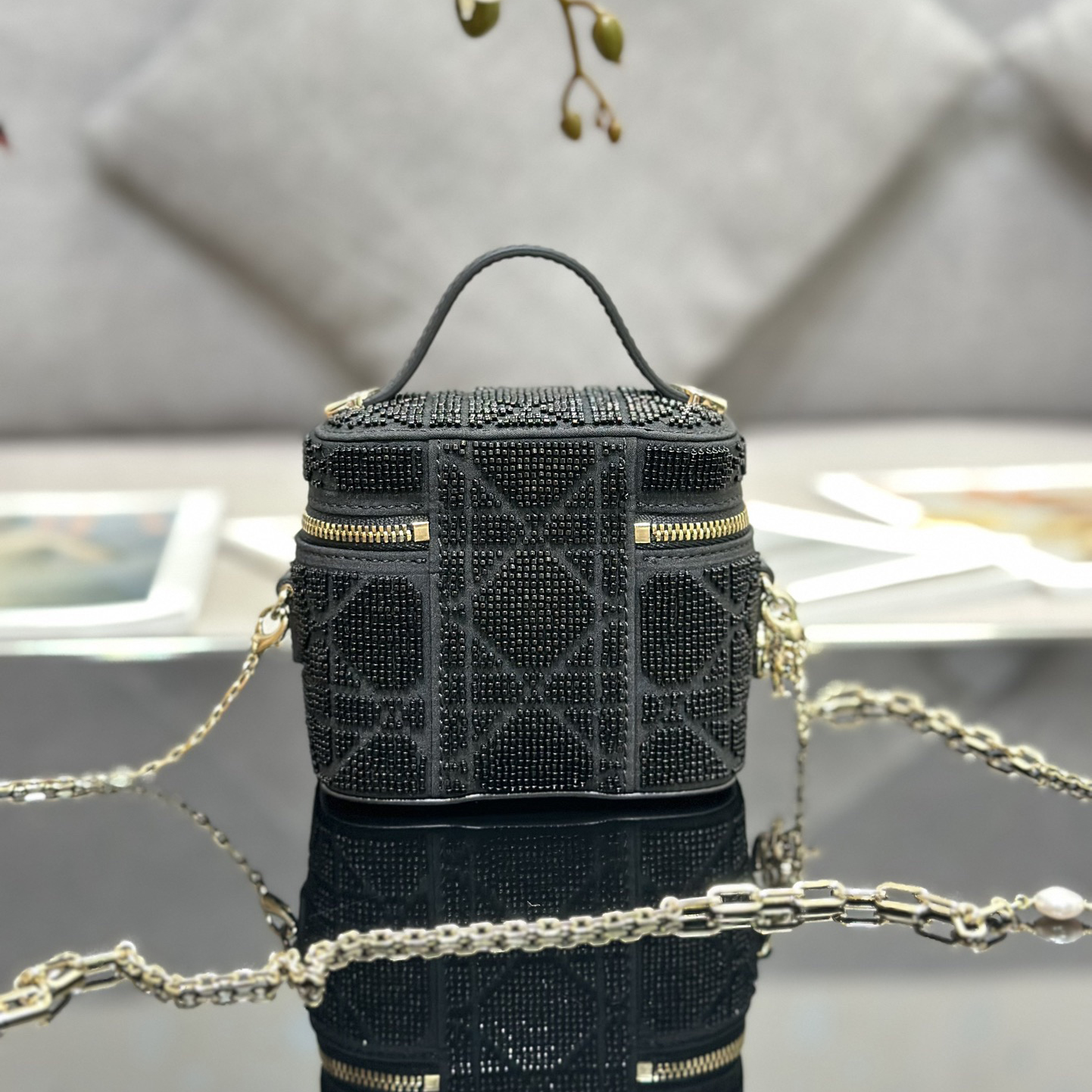 Dior Designer Shoulder Bag Mini Makeup Bag Luxury Bags Crossbody Designer Fashion Knitted Crossbody Bags Women's Bag