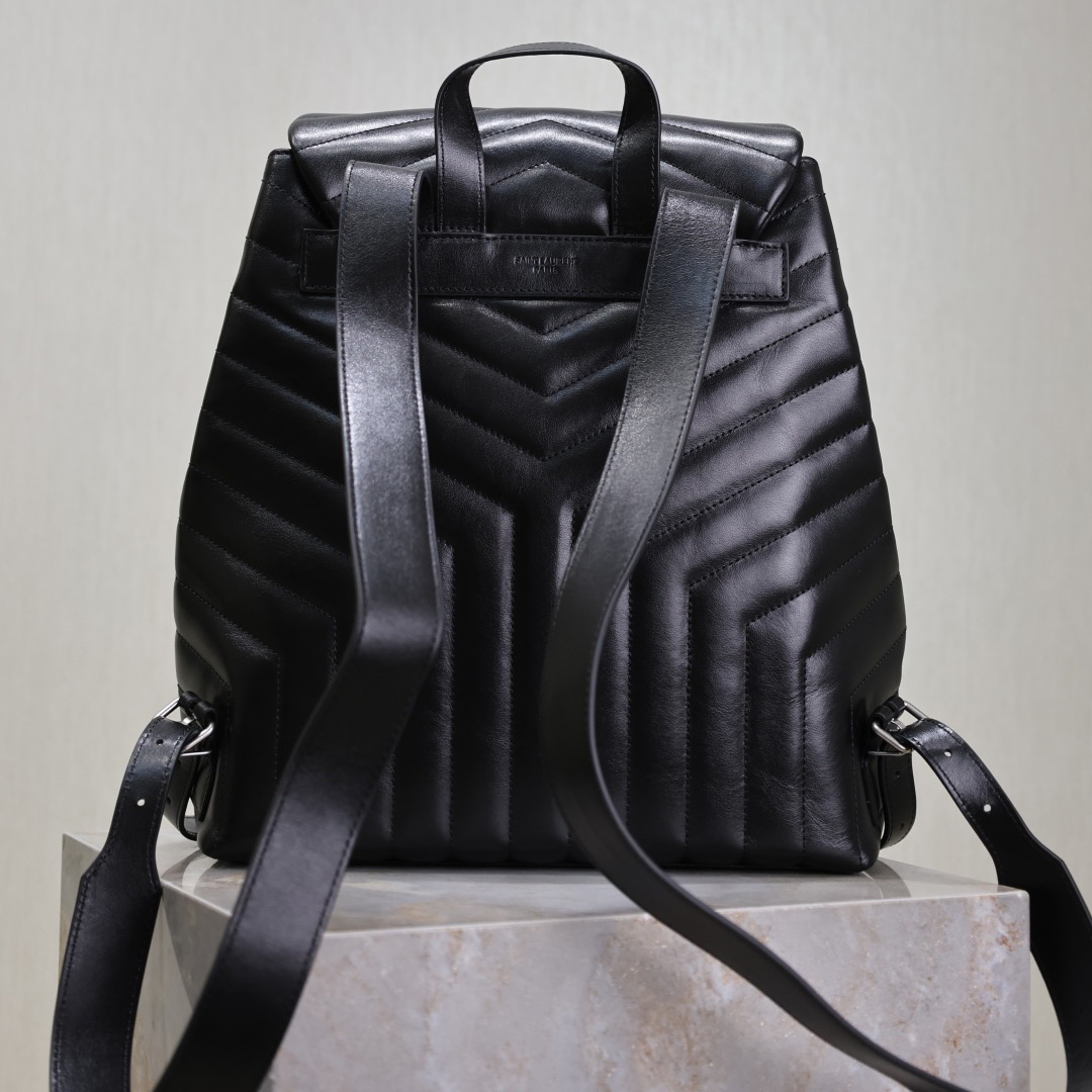 YSL Stylish Design Men's And Women's Backpack Classic Letter Logo And Adjustable Shoulder Straps Simple And Versatile Style