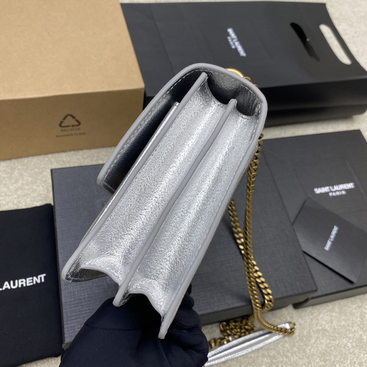 YSL Designer Bag Shoulder Bag Luxury Bag Purse Tote Classic Logo Women's Tramp Bag High Quality Leather Crossbody Large Capacity Shopping Hand Bag