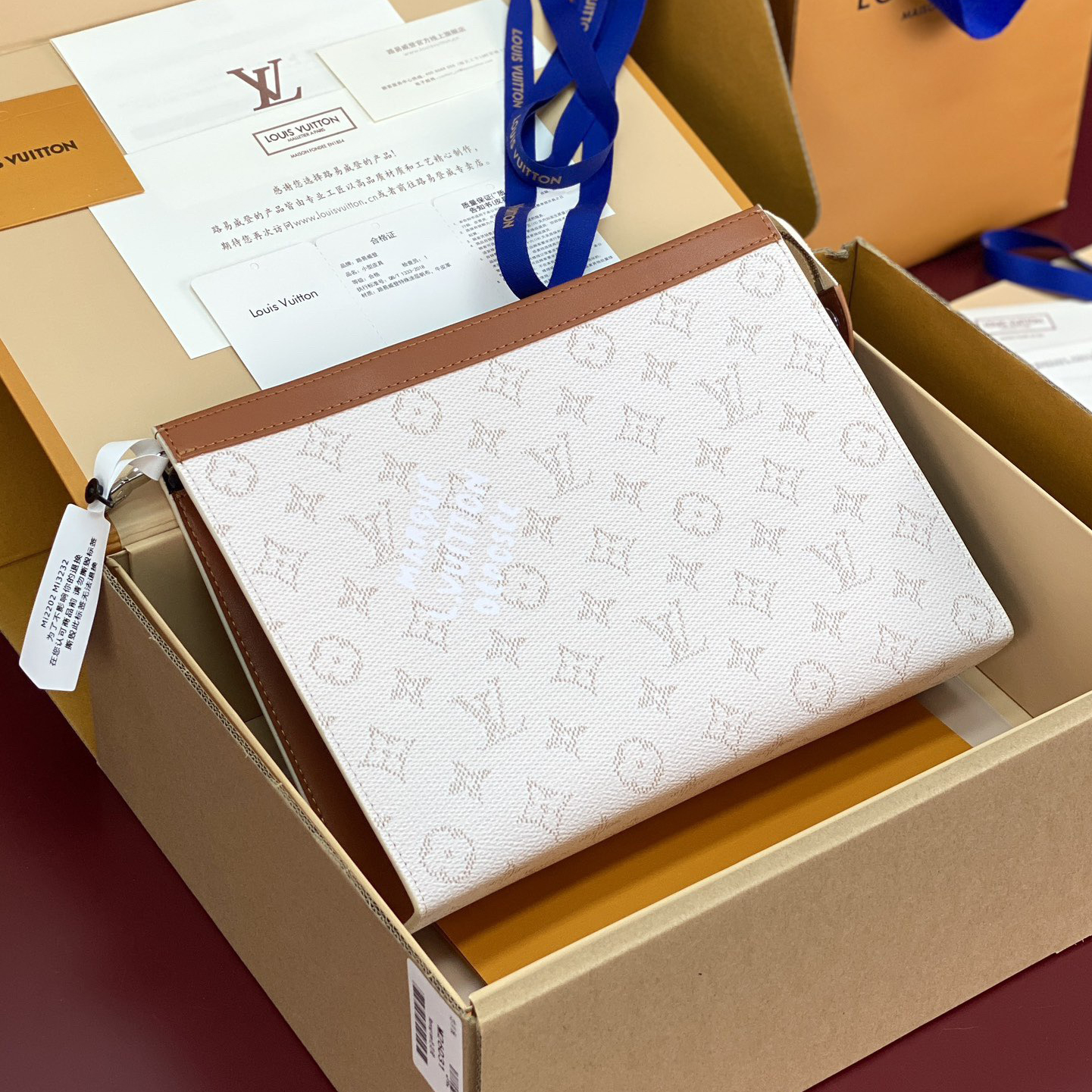 LV Designer Bag Luxury Bag Purse Classic Logo Women's Tramp Bag High Quality Leather Crossbody  Fashion Printed Bag