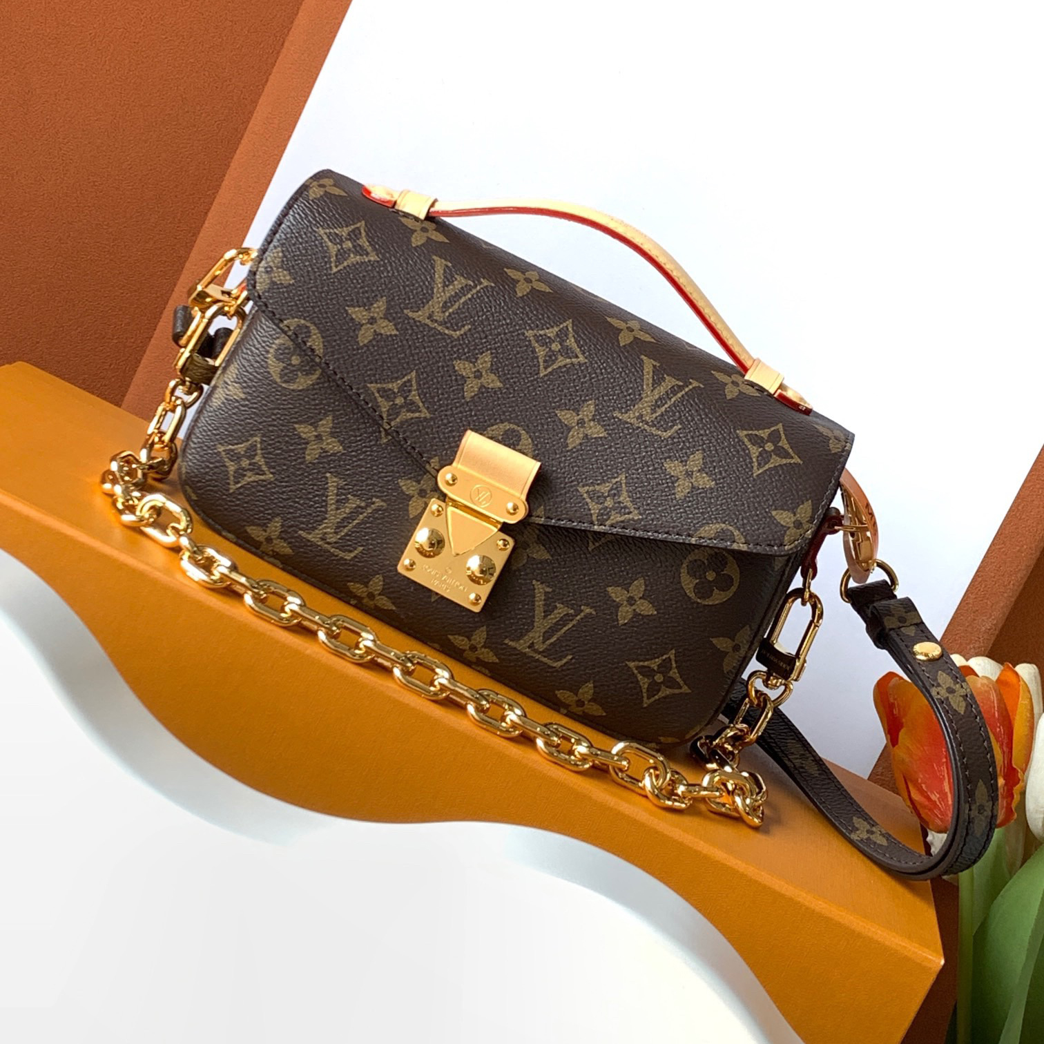 LV Designer Bag Shoulder Bag Luxury Bag Purse Tote Classic Logo Women's Tramp Bag High Quality Leather Crossbody  Fashion Printed Hand Bag