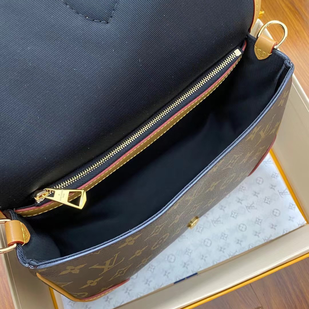 LV Designer Bag Shoulder Bag Luxury Bag Purse Tote Classic Logo Women's Tramp Bag High Quality Leather Crossbody  Fashion Printed Hand Bag