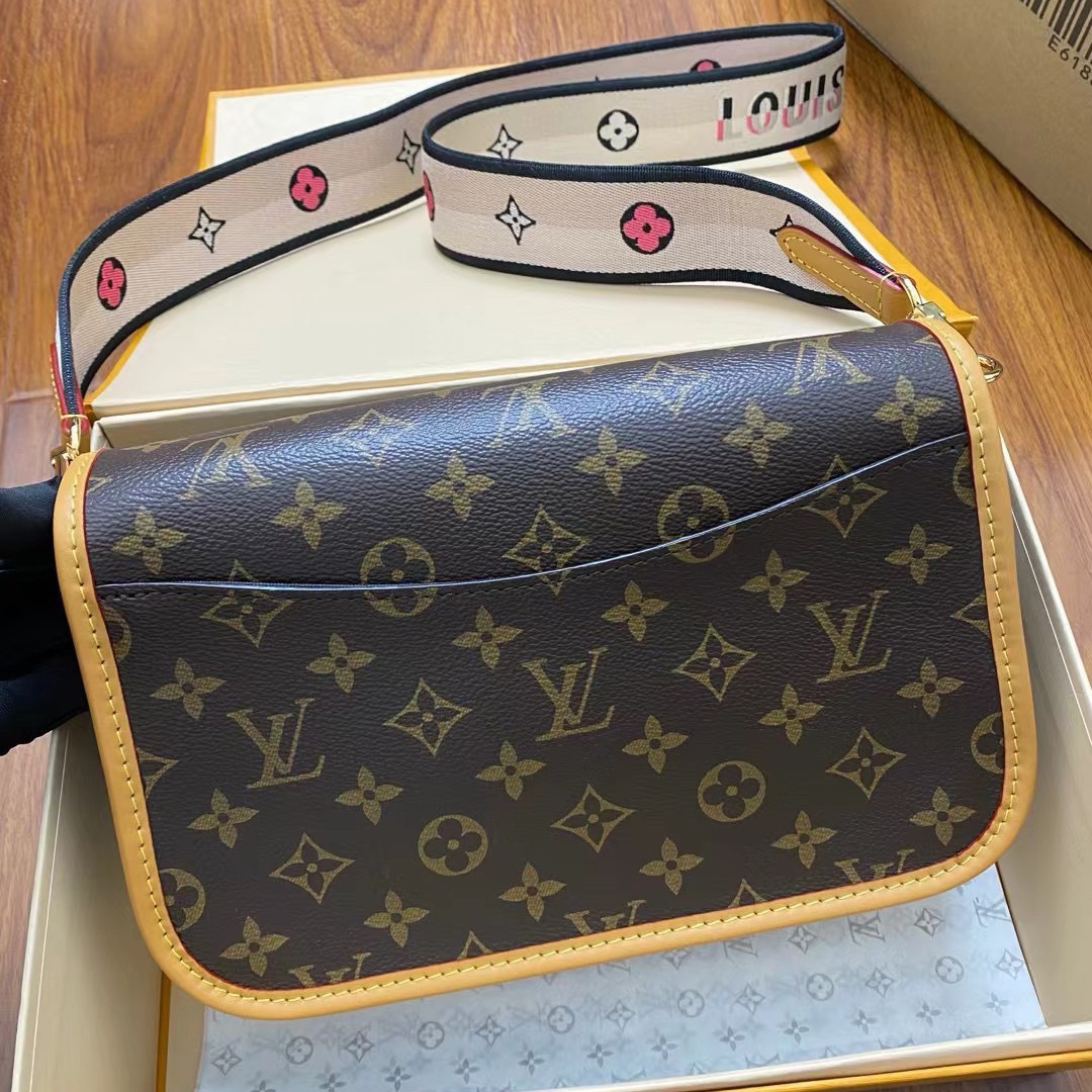 LV Designer Bag Shoulder Bag Luxury Bag Purse Tote Classic Logo Women's Tramp Bag High Quality Leather Crossbody  Fashion Printed Hand Bag