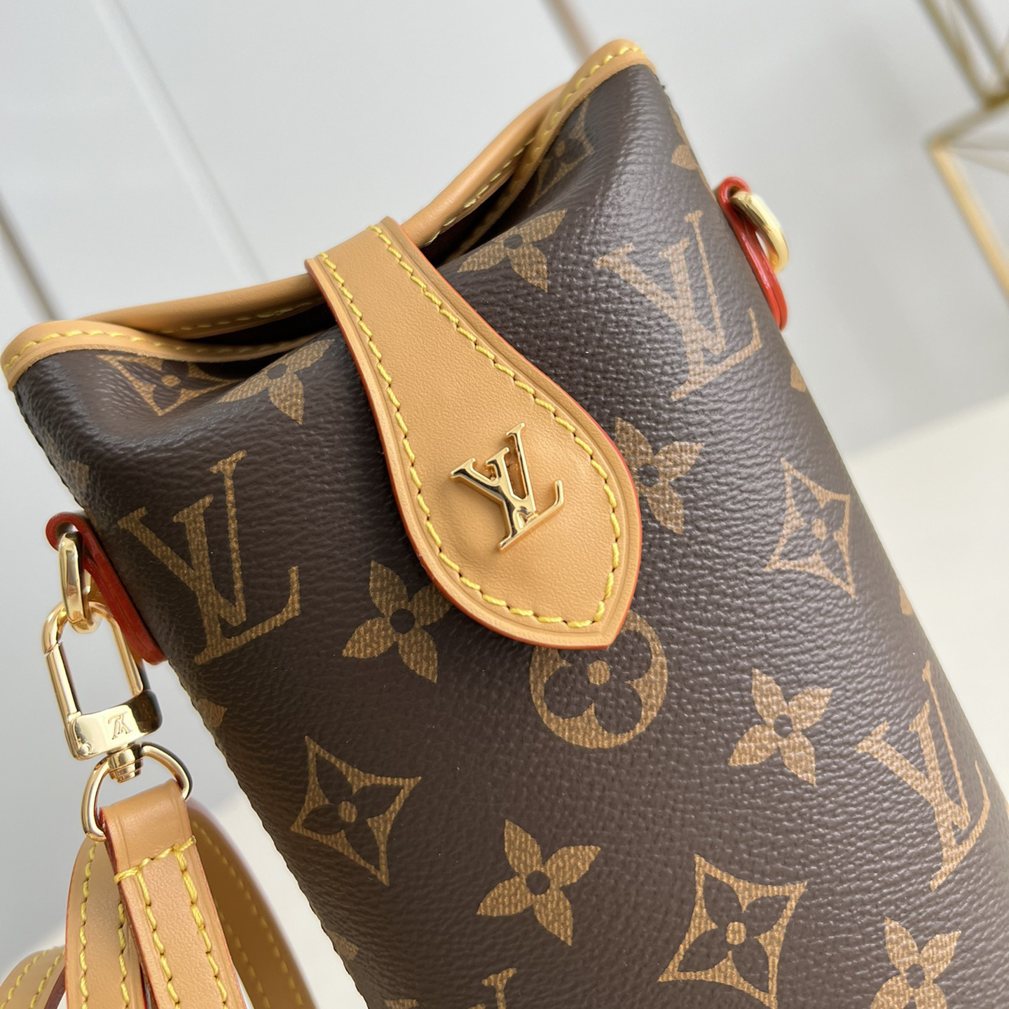 LV Designer Mini Ice Cream Cylinder Women's Shoulder Bag Luxury Bag Detachable Shoulder High Quality Leather Crossbody Fashion Bag