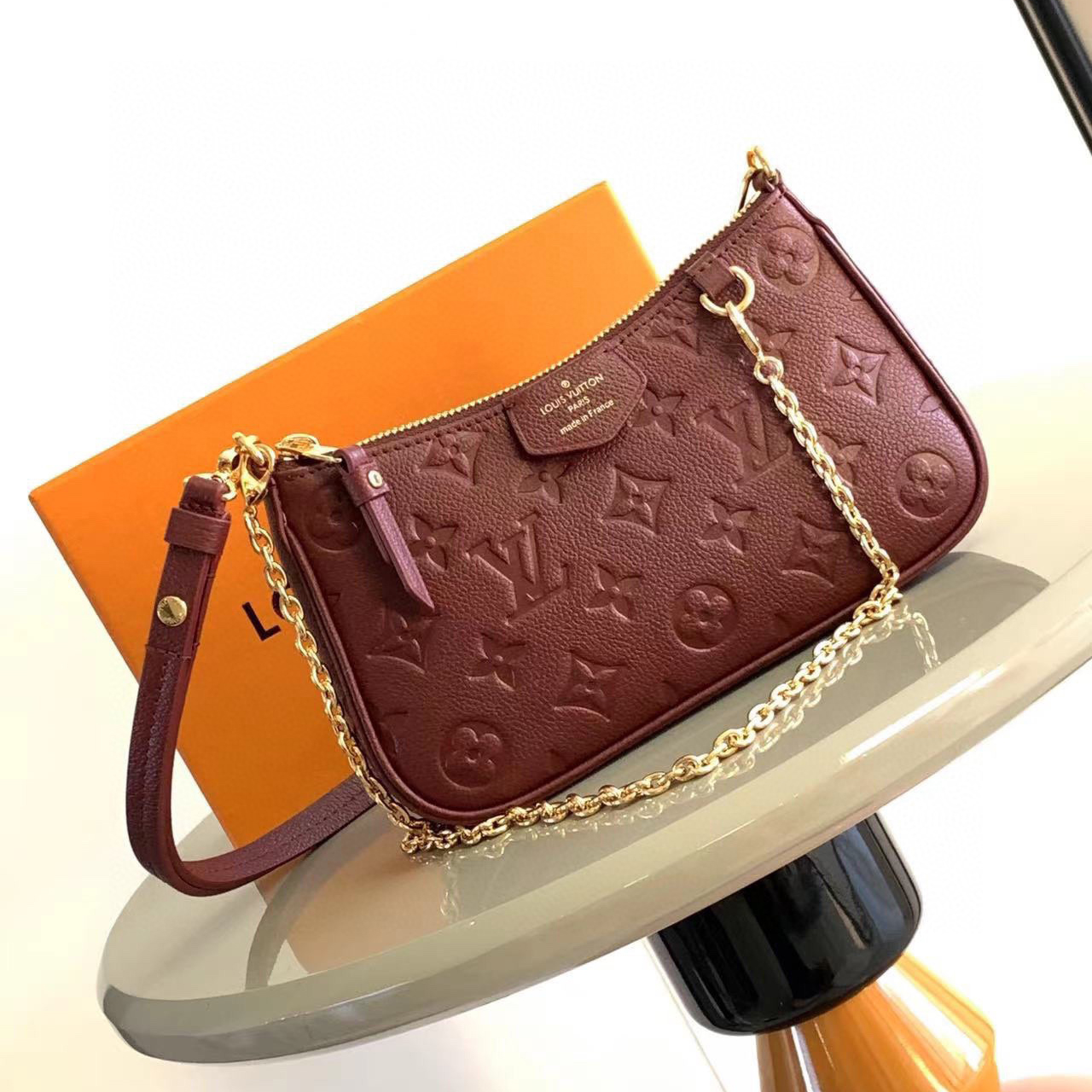 LV Designer Women's Shoulder Bag Luxury Bag Detachable Shoulder High Quality Leather Crossbody Fashion Bag