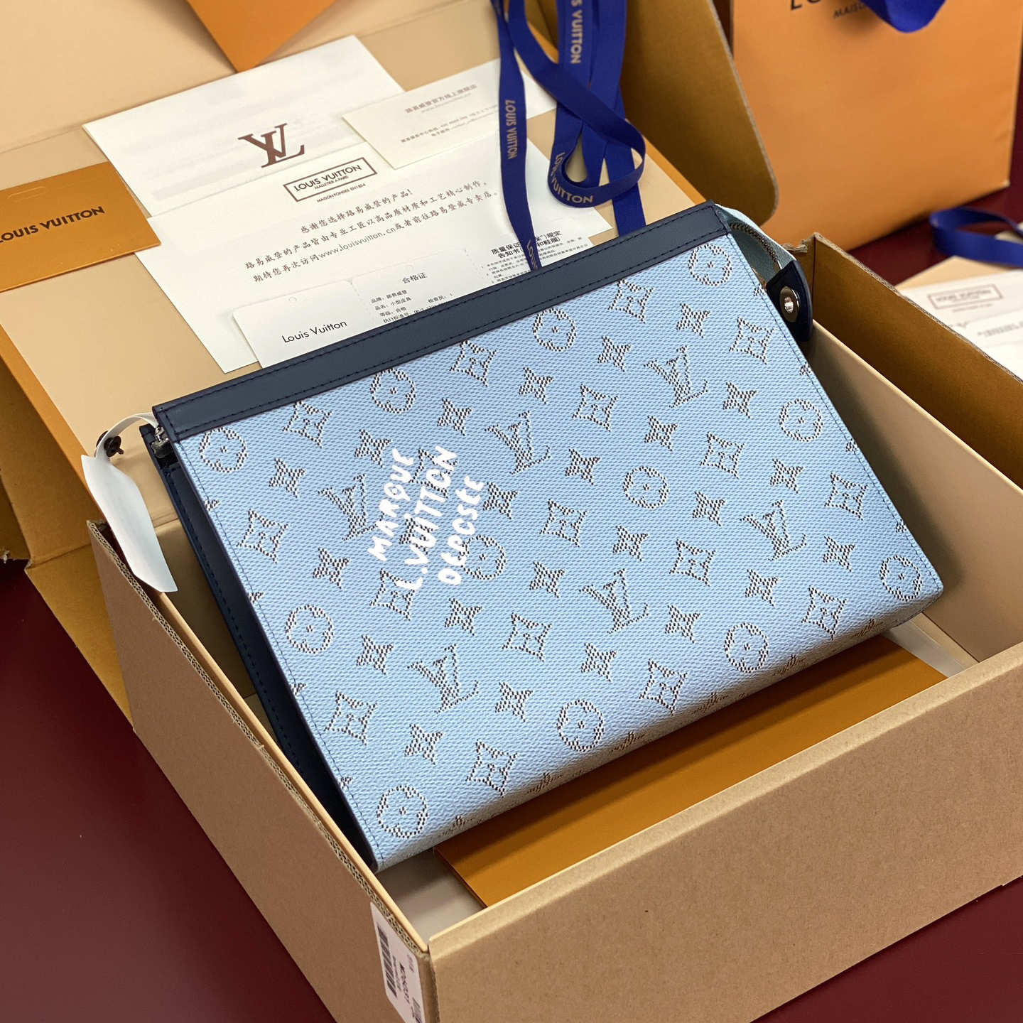 LV Designer Bag Luxury Bag Purse Classic Logo Women's Tramp Bag High Quality Leather Crossbody  Fashion Printed Bag