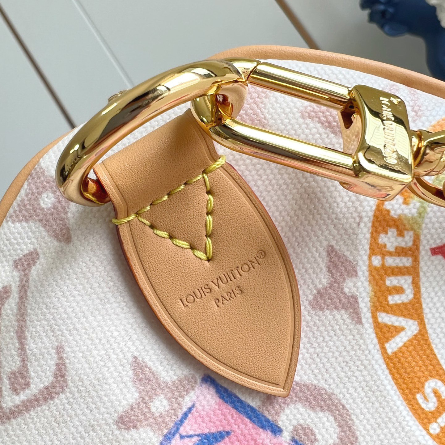 LV The Handbag Interprets Monogram Dune Elements With Retro Brushstrokes Paired With Airplane Shaped Decorations And Collage Effect Labels Luxury Bag Purse Classic Logo Women's Tramp Bag High Quality Leather Crossbody Fashion Printed Bag