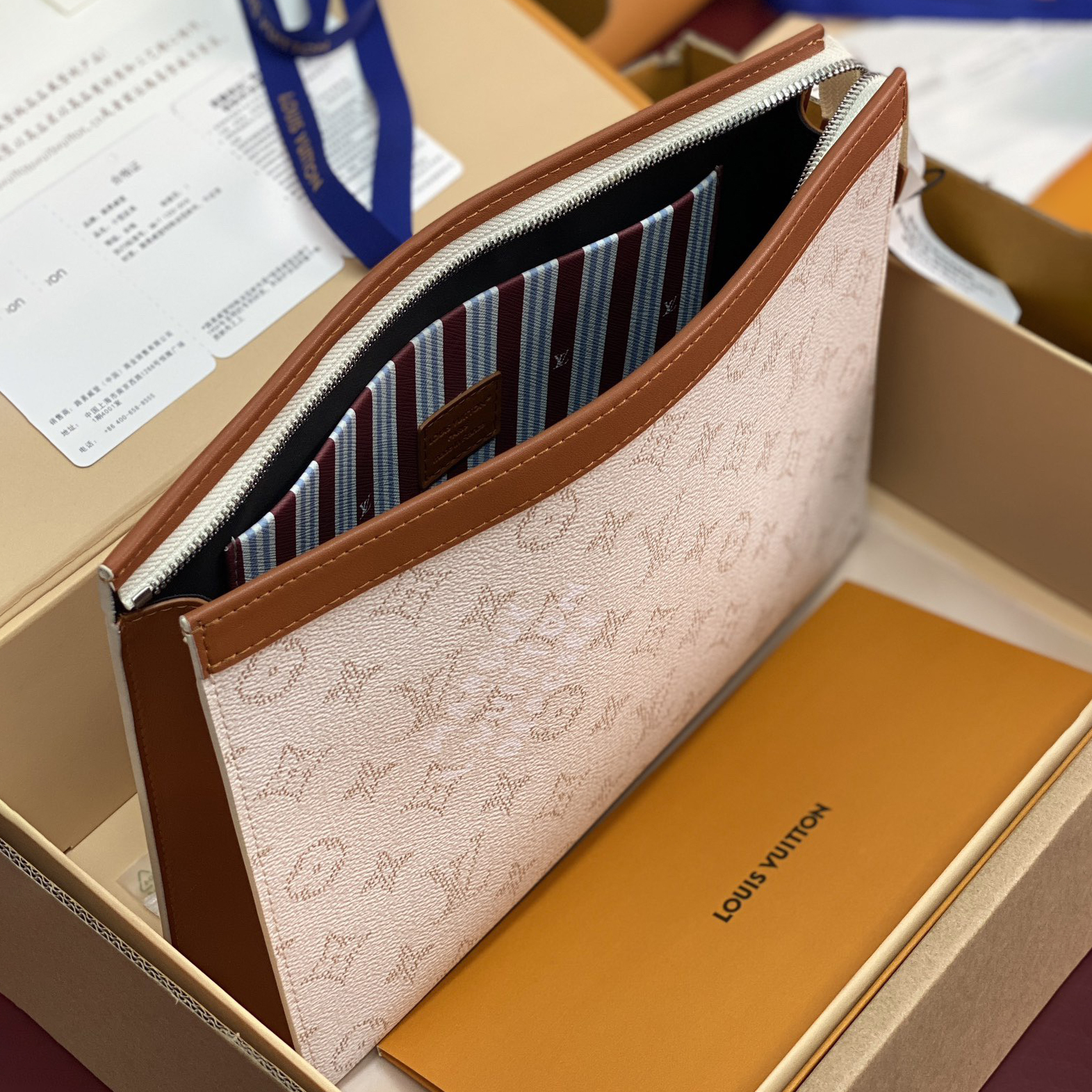 LV Designer Bag Luxury Bag Purse Classic Logo Women's Tramp Bag High Quality Leather Crossbody  Fashion Printed Bag