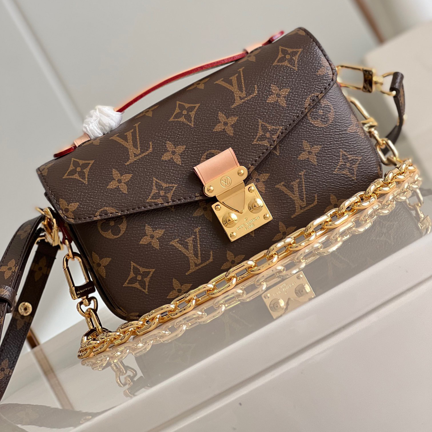 LV Designer Women's Shoulder Bag Luxury Bag Detachable And Adjustable Shoulder High Quality Leather Crossbody Fashion Printed Hand Bag