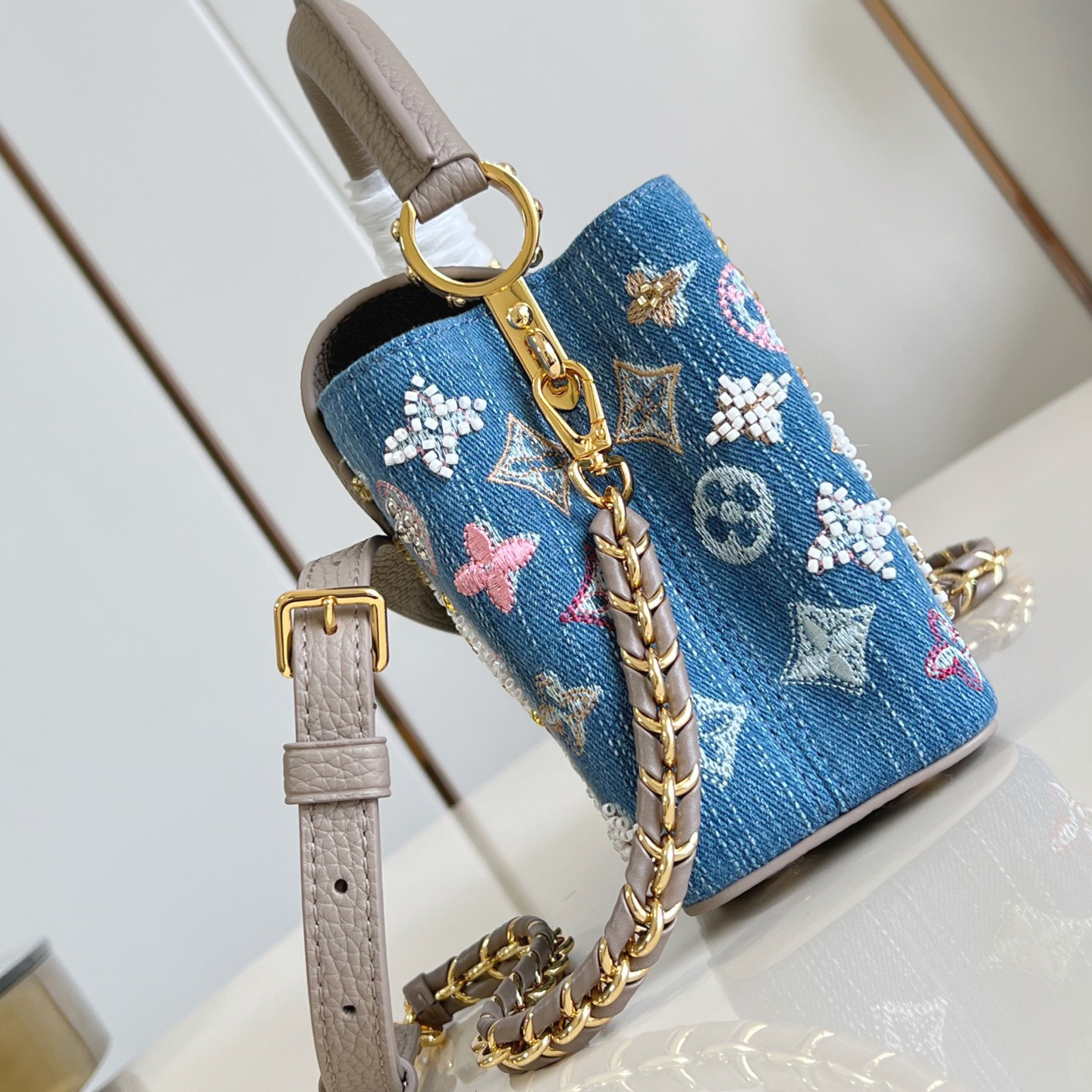 LV Designer Women's Shoulder Bag Luxury Bag Detachable And Adjustable Shoulder High Quality Leather Crossbody Fashion Hand Bag