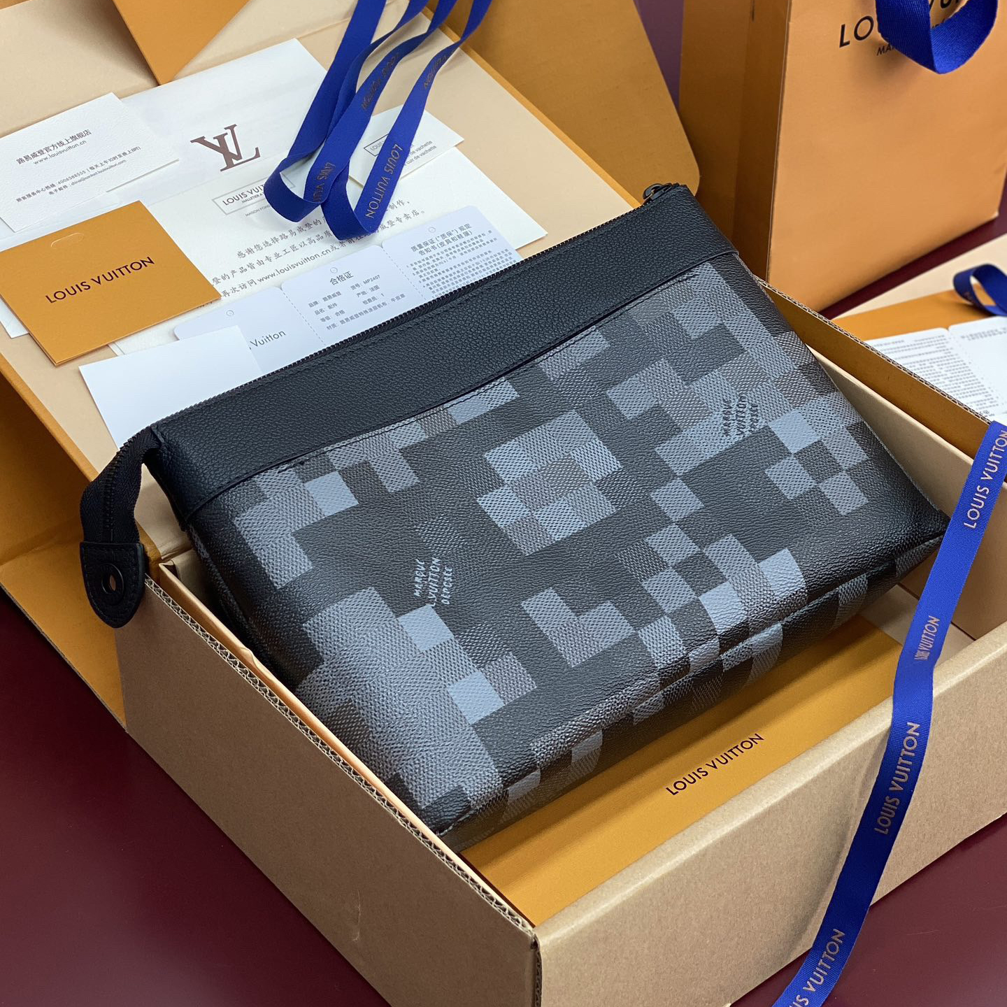 LV Designer Bag Luxury Bag Purse Classic Logo Women's Tramp Bag High Quality Leather Crossbody  Fashion Printed Hand Bag