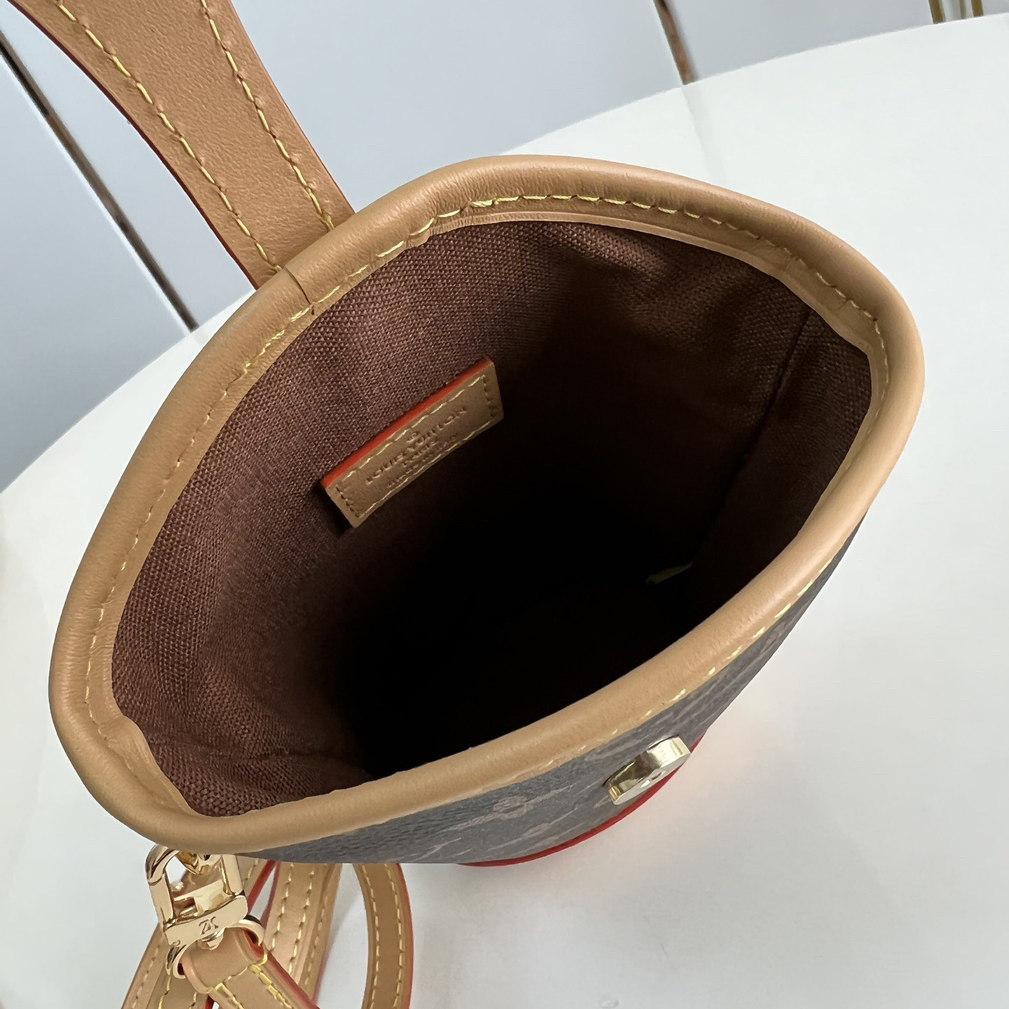 LV Designer Mini Ice Cream Cylinder Women's Shoulder Bag Luxury Bag Detachable Shoulder High Quality Leather Crossbody Fashion Bag