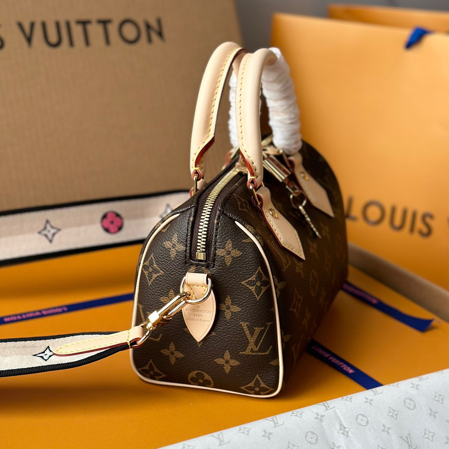 LV Designer Women's Set Shoulder Bag Luxury Bag Detachable And Adjustable Fabric Shoulder Strap Classic Logo High Quality Leather Crossbody Fashion Printed Hand Bag