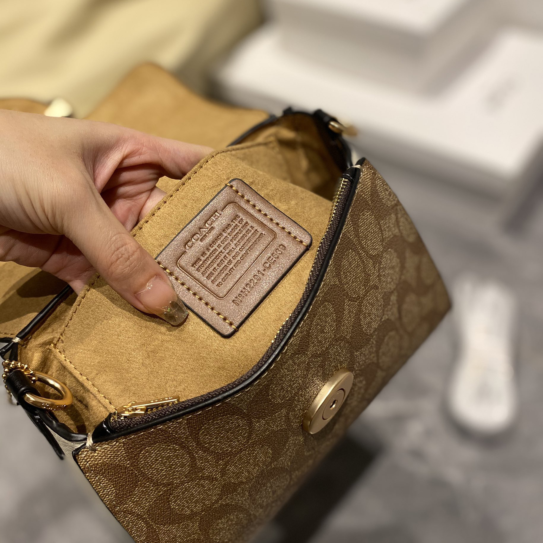 Coach Designer Bagss Luxury Bag Shoulder Bag Crossbody Purse Ladies Fashion Mini Bag High Quality Leather Zipper Armpit Bag New Shoulder Designer Bags