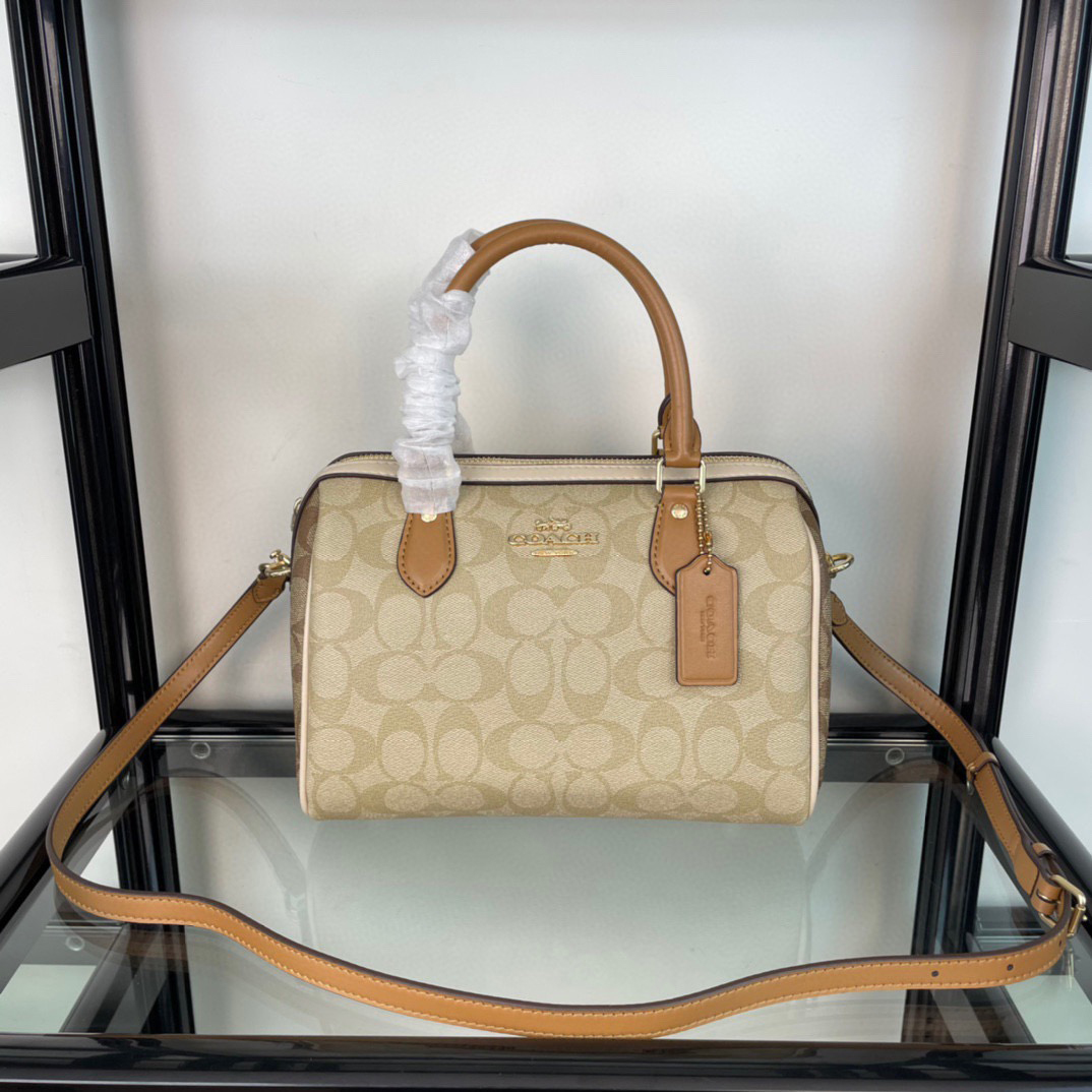 Coach Designer Bag Luxury Leather Crossbody Shoulder Underarm Bag Ladies Women's Fashion Printed Chain Zipper Closure Purse