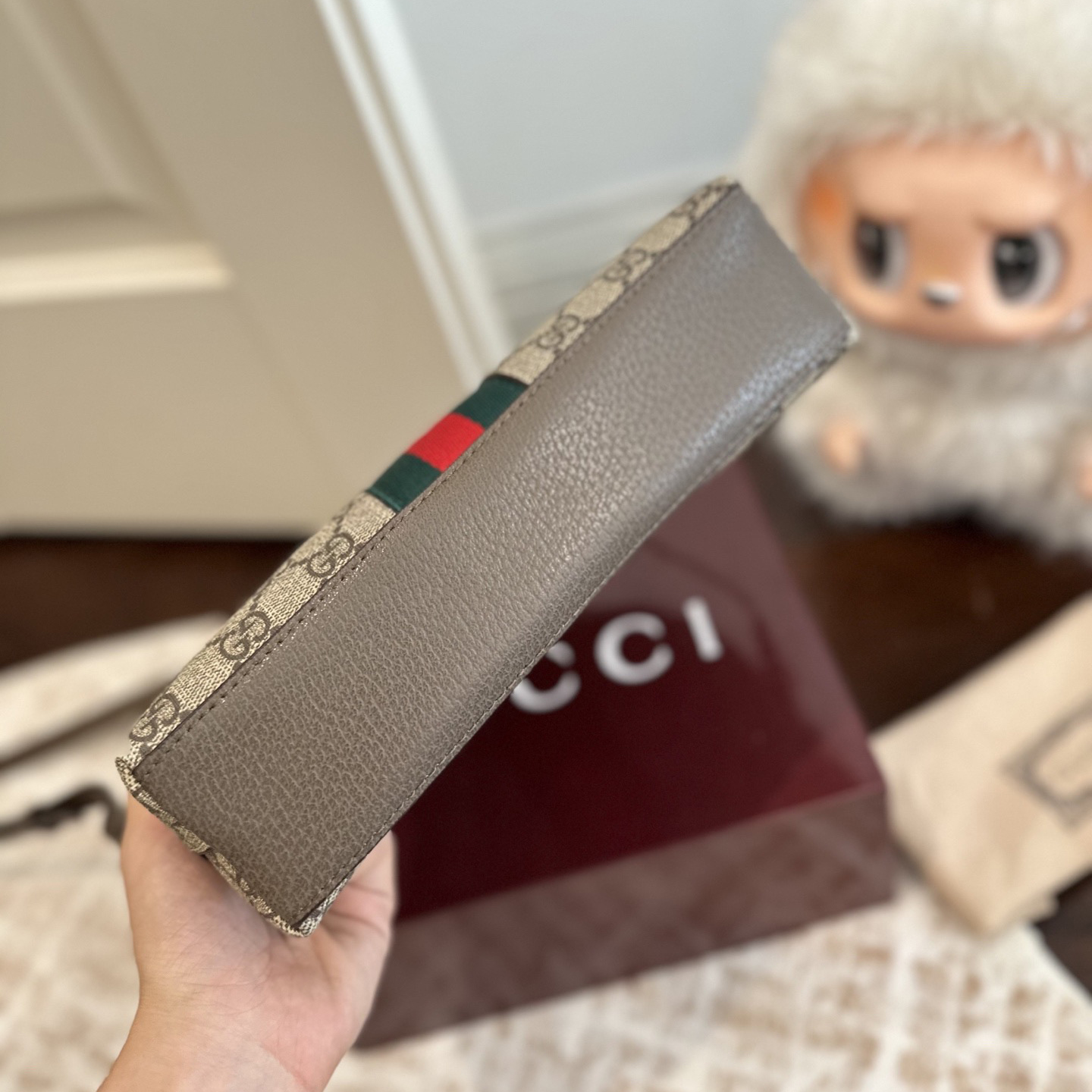 Gucci Designer Bag Shoulder Bag Crossbody Luxury Bag Ladies Purse New Tide Fashion Chain Wide Strap Shoulder Bag Hundred Texture Small Square Bag