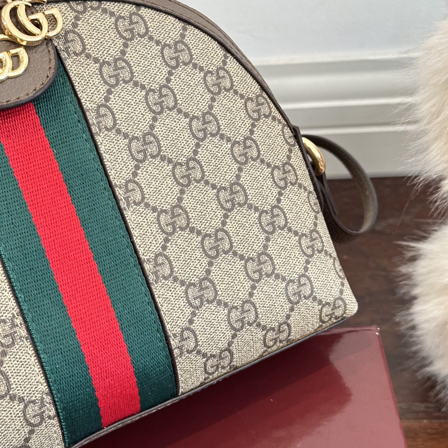 Gucci Designer Bag Shoulder Bag Crossbody Luxury Bag Ladies Purse New Tide Fashion Chain Wide Strap Shoulder Bag Hundred Texture Small Square Bag