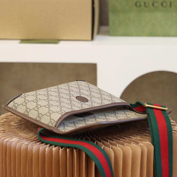 Gucci Designer Bag Shoulder Bag Crossbody Luxury Bag Ladies Purse New Tide Fashion Chain Wide Strap Shoulder Bag Hundred Texture Small Square Bag