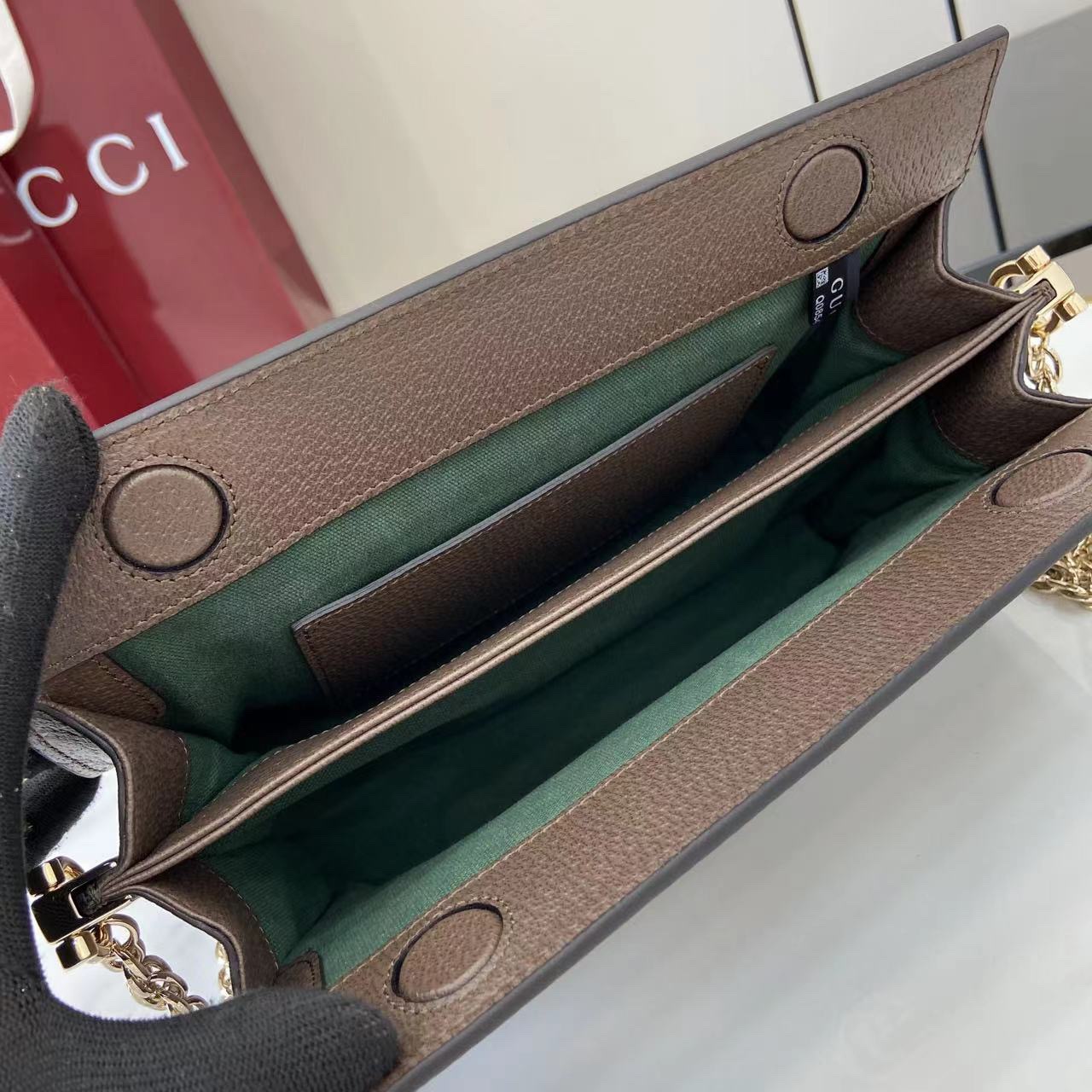 Gucci Designer Bag Shoulder Bag Crossbody Luxury Bag Ladies Purse New Tide Fashion Chain Wide Strap Shoulder Bag Hundred Texture Small Square Bag