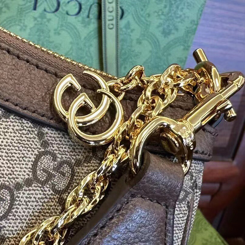 Gucci Designer Bag Shoulder Bag Crossbody Luxury Bag Ladies Purse New Tide Fashion Chain Wide Strap Shoulder Bag Hundred Texture Small Square Bag