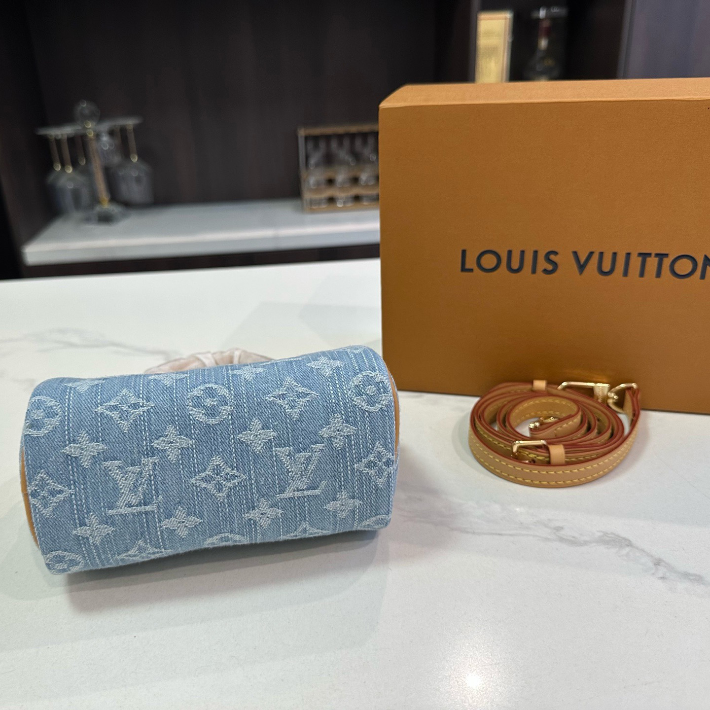 LV Designer Bag Luxury Leather Crossbody Shoulder Underarm Bag Ladies Women's Fashion Printed Chain Zipper Closure Purse