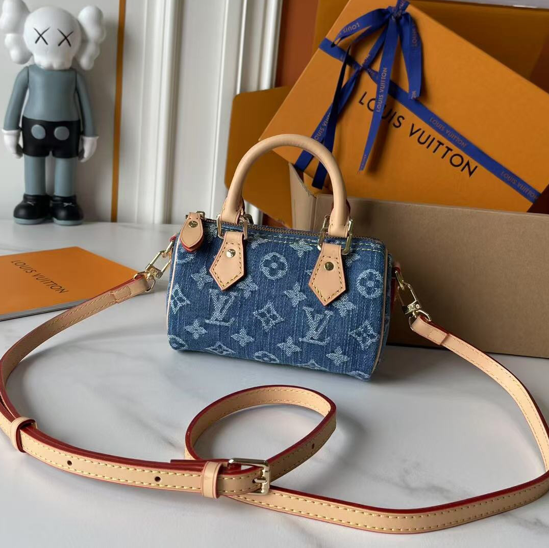 LV Designer Bag Luxury Leather Crossbody Shoulder Underarm Bag Ladies Women's Fashion Printed Chain Zipper Closure Purse