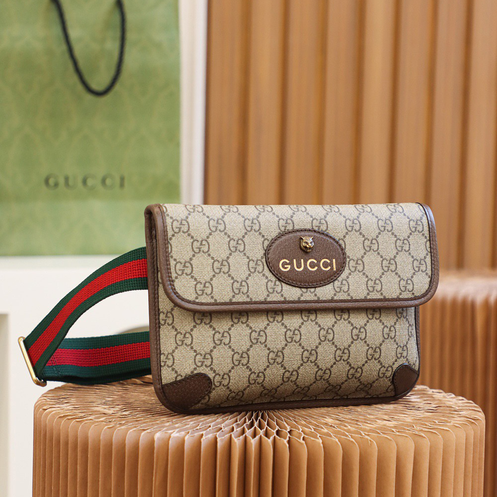 Gucci Designer Bag Shoulder Bag Crossbody Luxury Bag Ladies Purse New Tide Fashion Chain Wide Strap Shoulder Bag Hundred Texture Small Square Bag