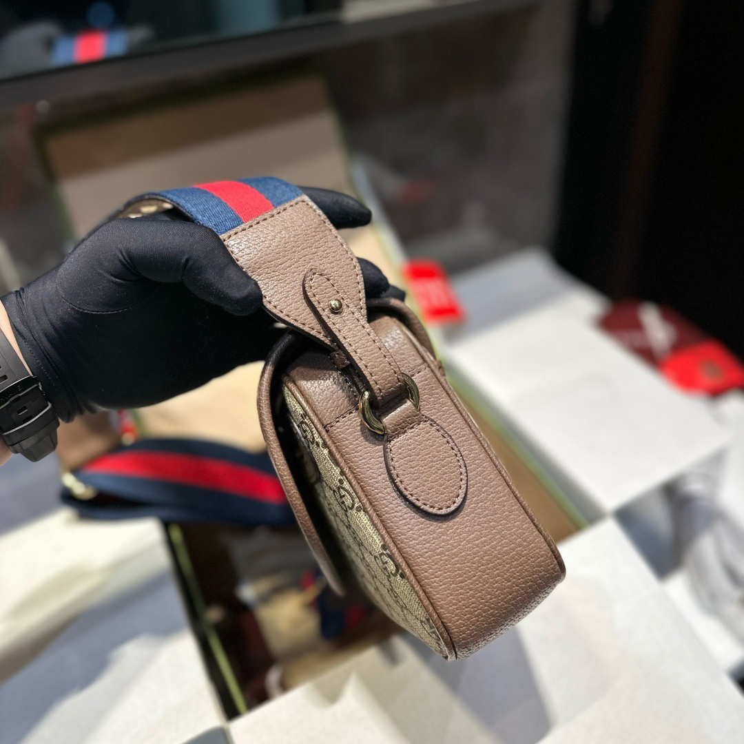 Gucci Designer Bag Shoulder Bag Crossbody Luxury Bag Ladies Purse New Tide Fashion Chain Wide Strap Shoulder Bag Hundred Texture Small Square Bag