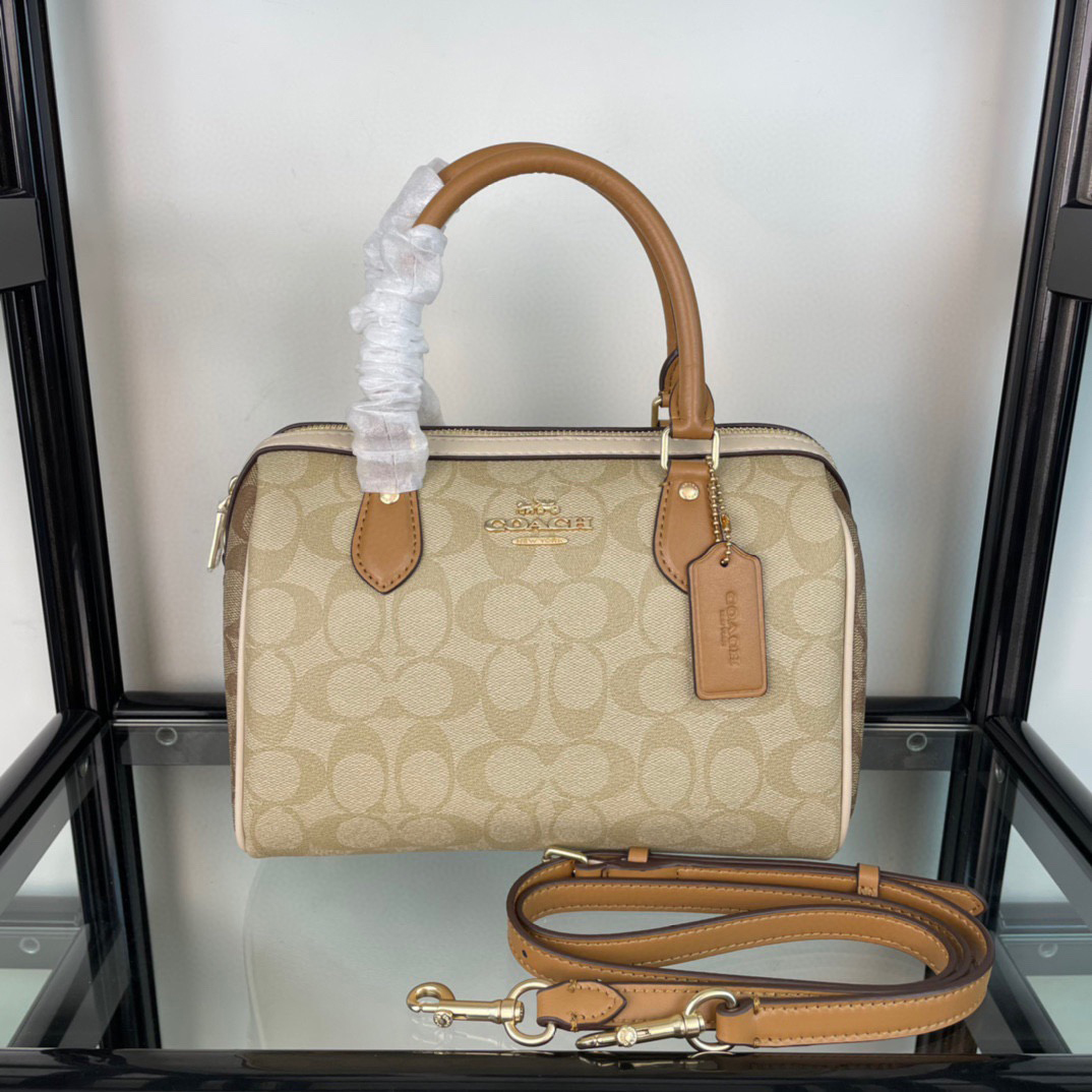 Coach Designer Bag Luxury Leather Crossbody Shoulder Underarm Bag Ladies Women's Fashion Printed Chain Zipper Closure Purse