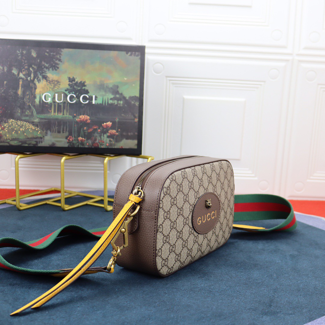 Gucci Designer Bag Shoulder Bag Crossbody Luxury Bag Ladies Purse New Tide Fashion Chain Wide Strap Shoulder Bag Hundred Texture Small Square Bag