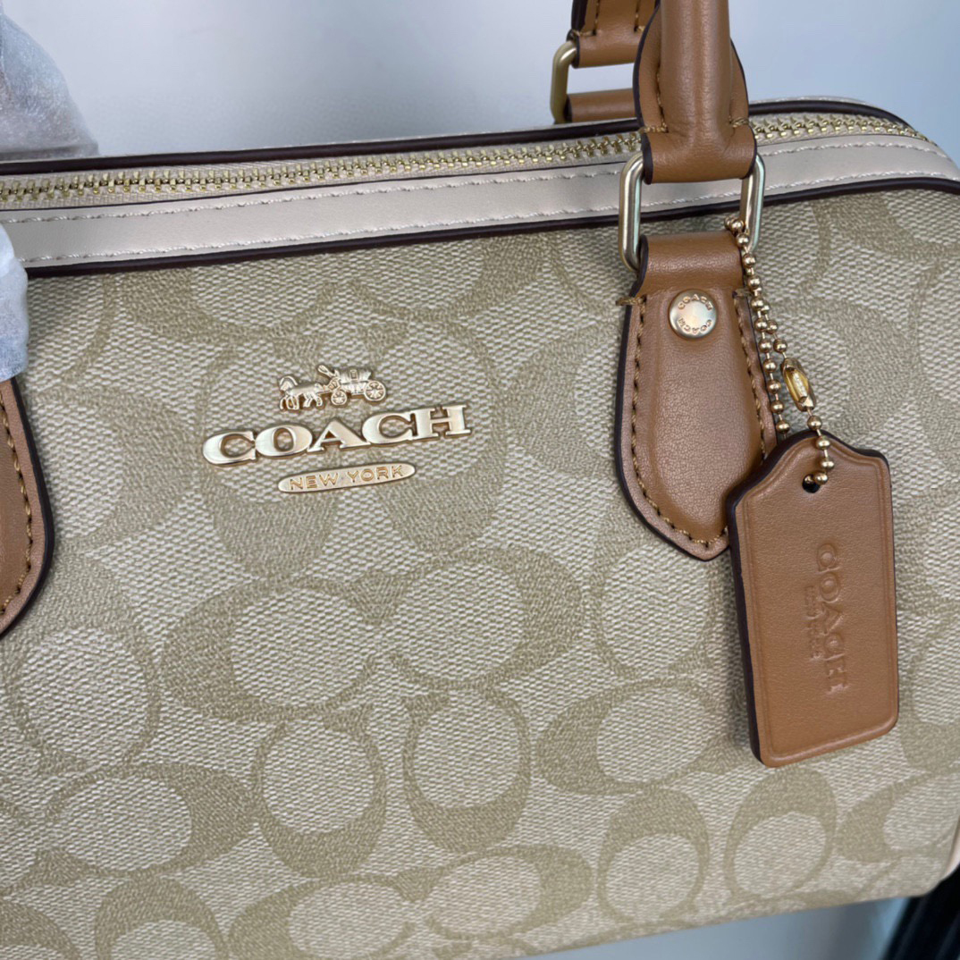 Coach Designer Bag Luxury Leather Crossbody Shoulder Underarm Bag Ladies Women's Fashion Printed Chain Zipper Closure Purse