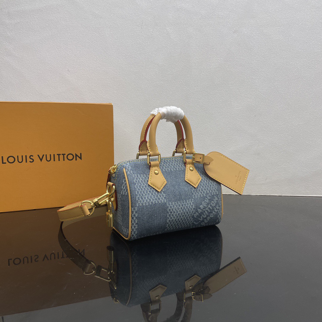 LV Designer Bag Luxury Leather Crossbody Shoulder Underarm Bag Ladies Women's Fashion Printed Chain Zipper Closure Purse