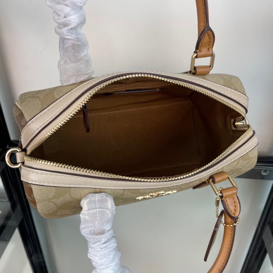 Coach Designer Bag Luxury Leather Crossbody Shoulder Underarm Bag Ladies Women's Fashion Printed Chain Zipper Closure Purse