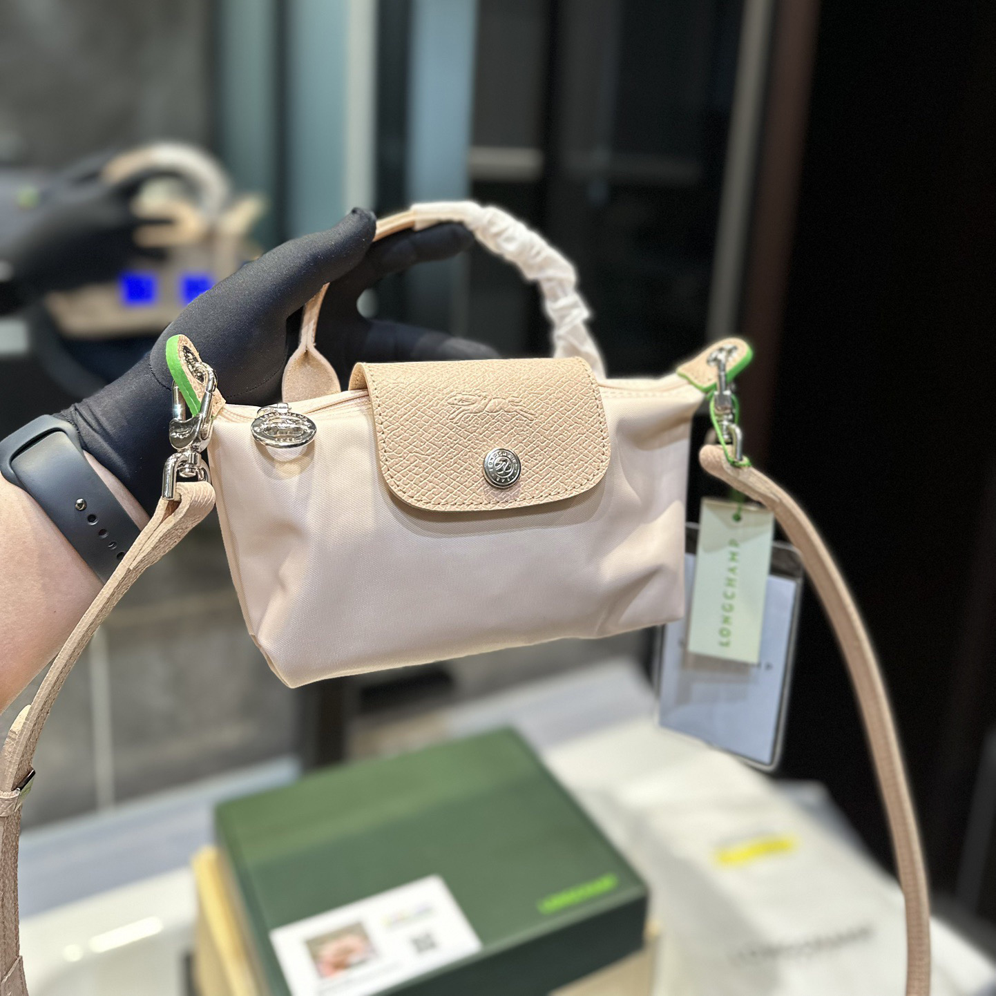 Dior Designer Bag Mini Nylon Bag Women's Lightweight Crossbody Bag Color Blocked Splicing Waterproof Shoulder Bag Casual Sports Fashion Commuting Small Square Bag