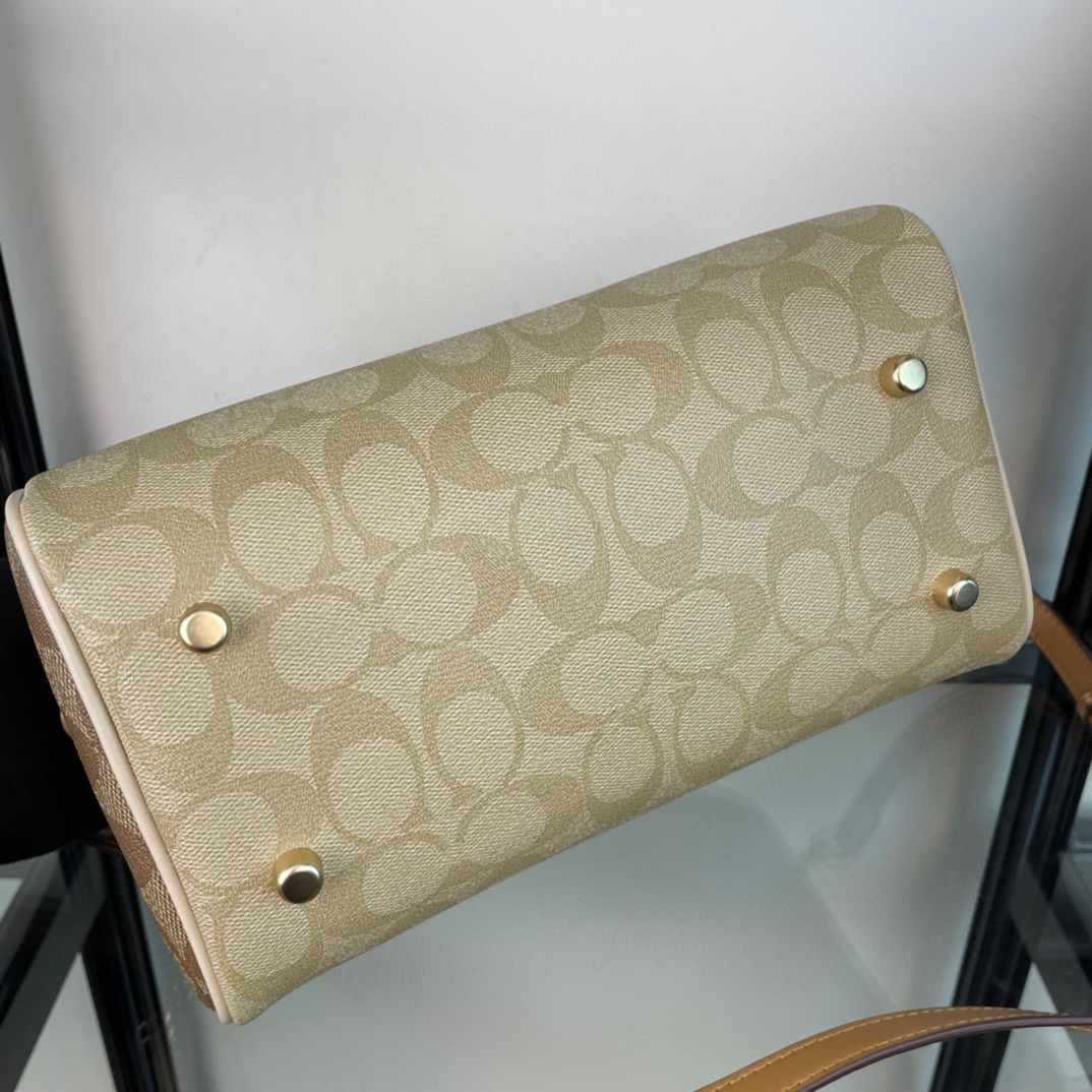 Coach Designer Bag Luxury Leather Crossbody Shoulder Underarm Bag Ladies Women's Fashion Printed Chain Zipper Closure Purse