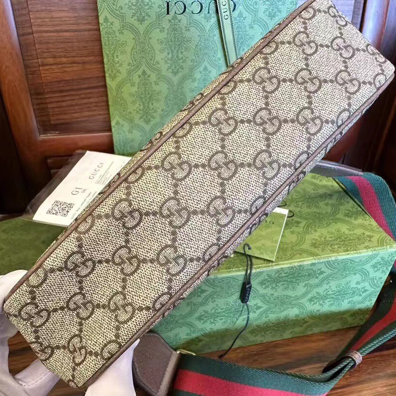 Gucci Designer Bag Shoulder Bag Crossbody Luxury Bag Ladies Purse New Tide Fashion Chain Wide Strap Shoulder Bag Hundred Texture Small Square Bag