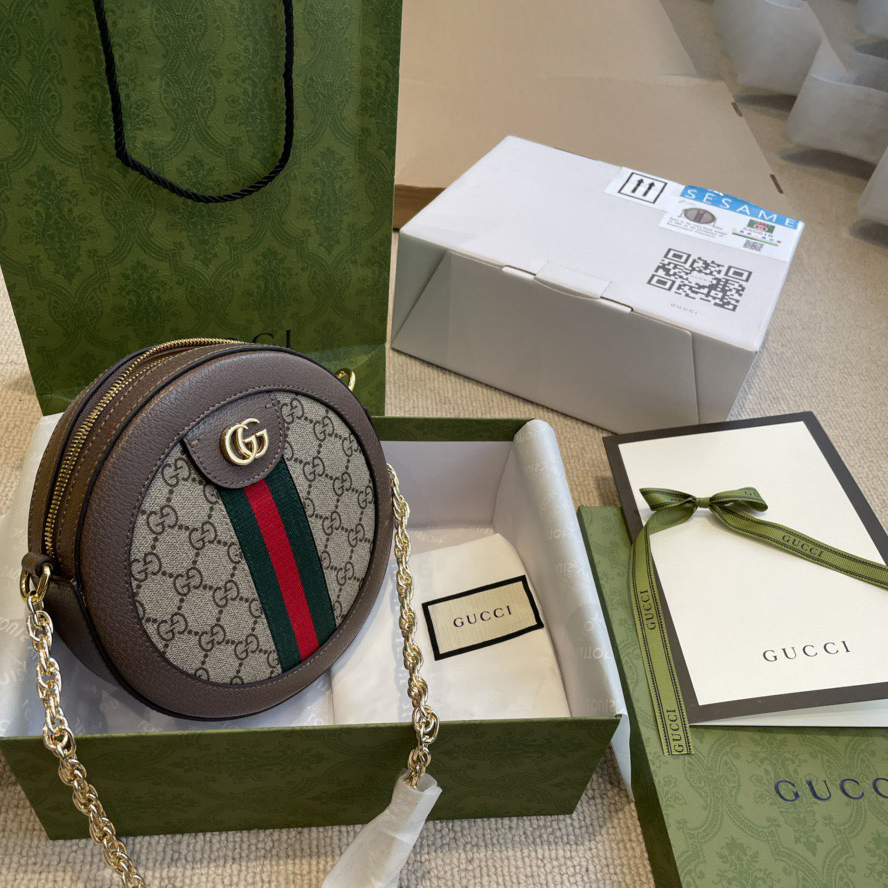 Gucci Designer Bag Shoulder Bag Crossbody Luxury Bag Ladies Purse New Tide Fashion Chain Wide Strap Shoulder Bag Hundred Texture Small Square Bag