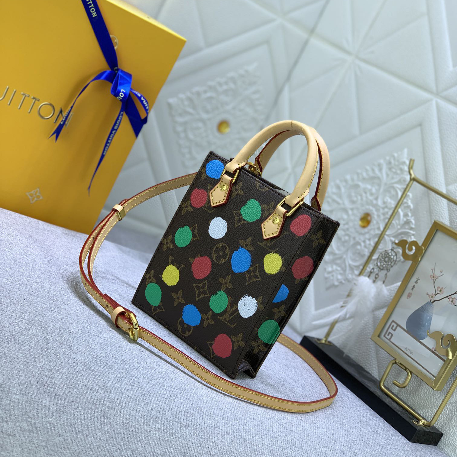 LV Designer Bagss Luxury Bag Colorful Wave Points Shoulder Bag Ladies Fashion Bag High Quality Leather Bag
