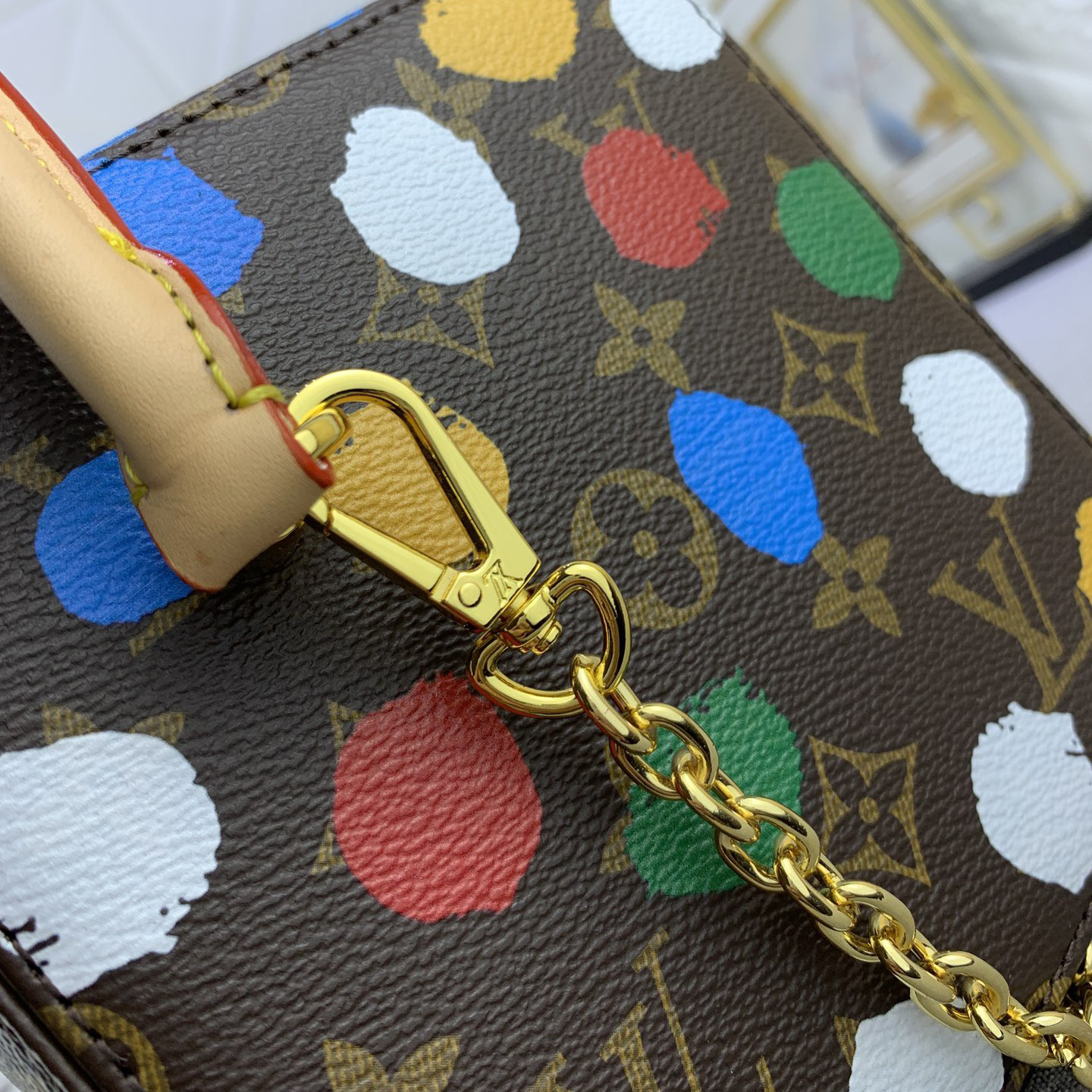 LV Designer Bagss Luxury Bag Colorful Wave Points Shoulder Bag Ladies Fashion Bag High Quality Leather Bag