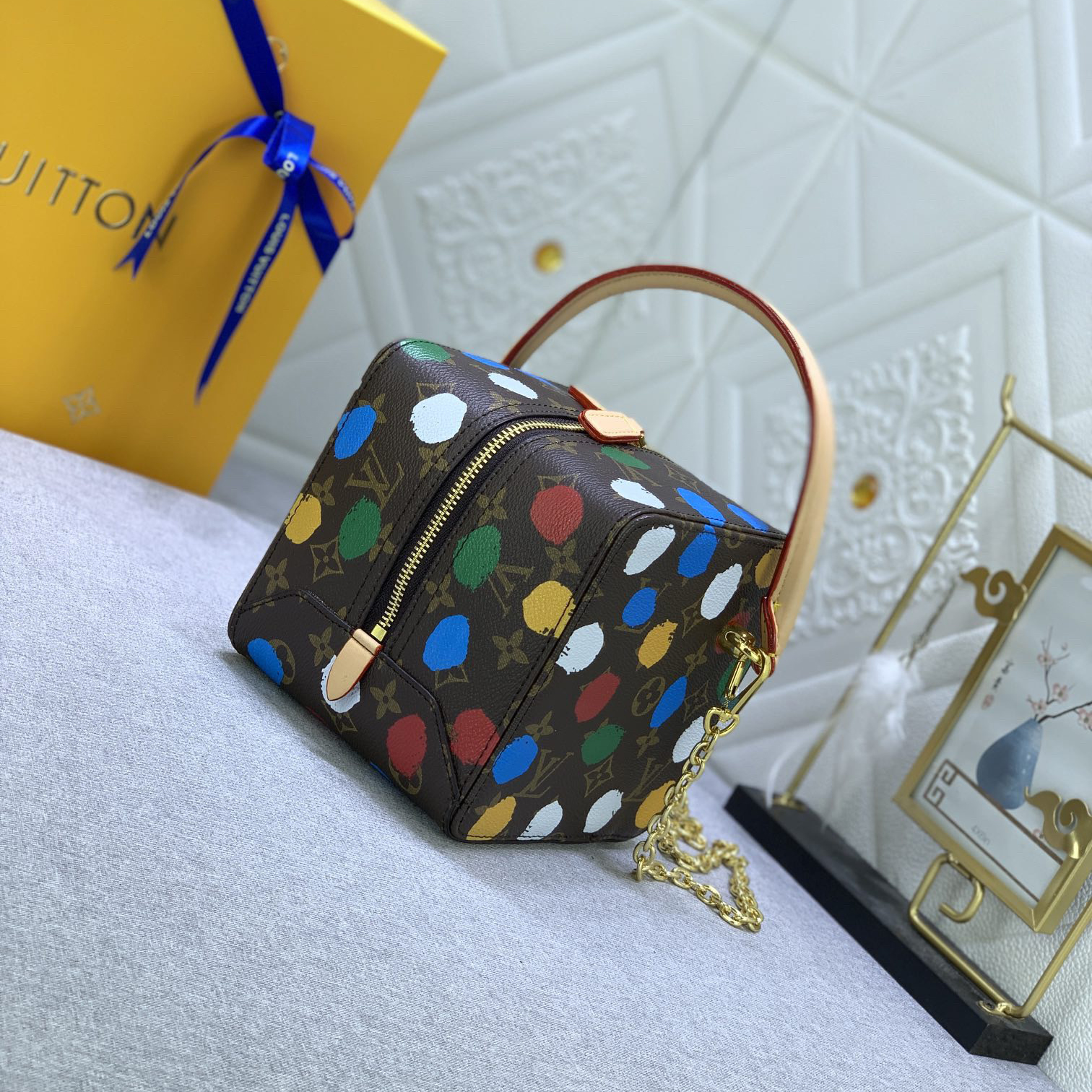 LV Designer Bagss Luxury Bag Colorful Wave Points Shoulder Bag Ladies Fashion Bag High Quality Leather Bag