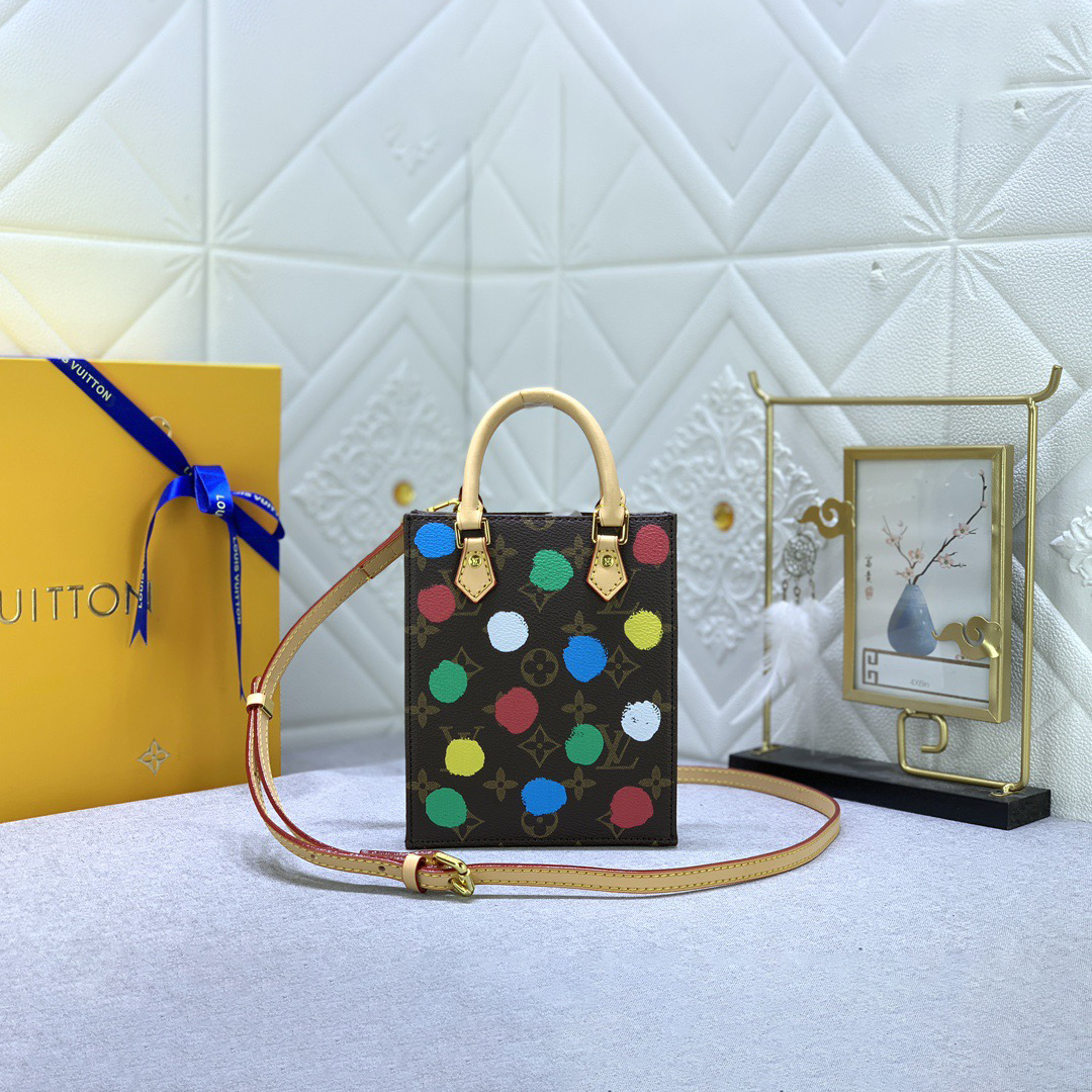 LV Designer Bagss Luxury Bag Colorful Wave Points Shoulder Bag Ladies Fashion Bag High Quality Leather Bag