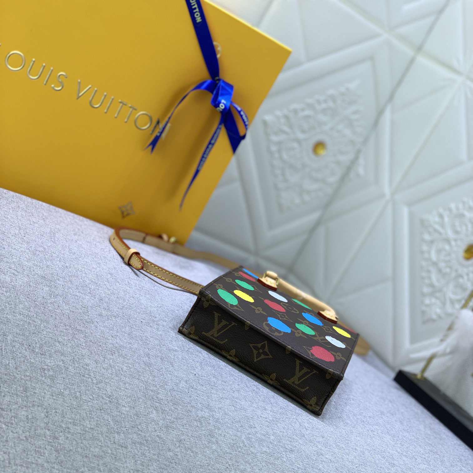 LV Designer Bagss Luxury Bag Colorful Wave Points Shoulder Bag Ladies Fashion Bag High Quality Leather Bag