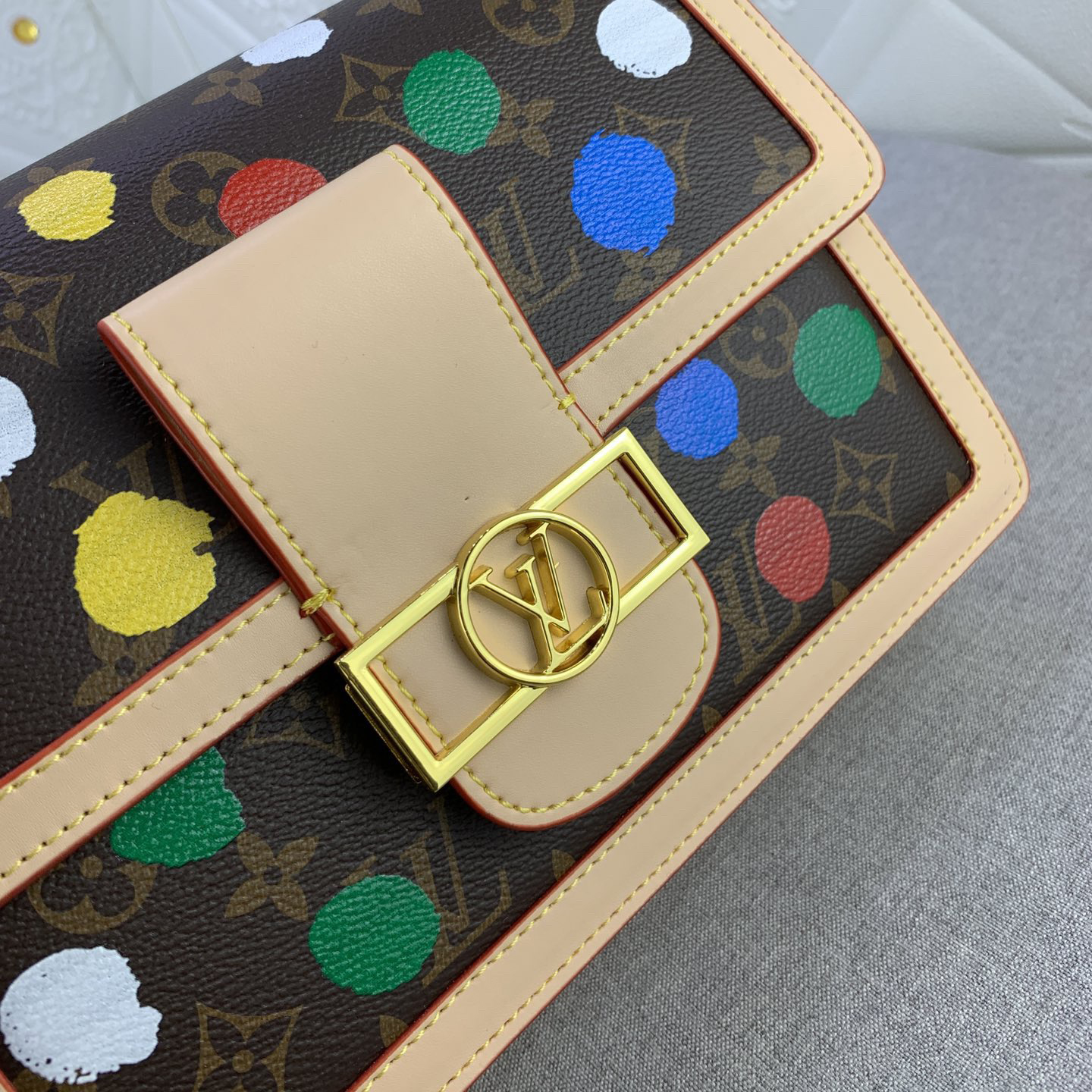 LV Designer Bagss Luxury Bag Colorful Wave Points Shoulder Bag Ladies Fashion Bag High Quality Leather Bag