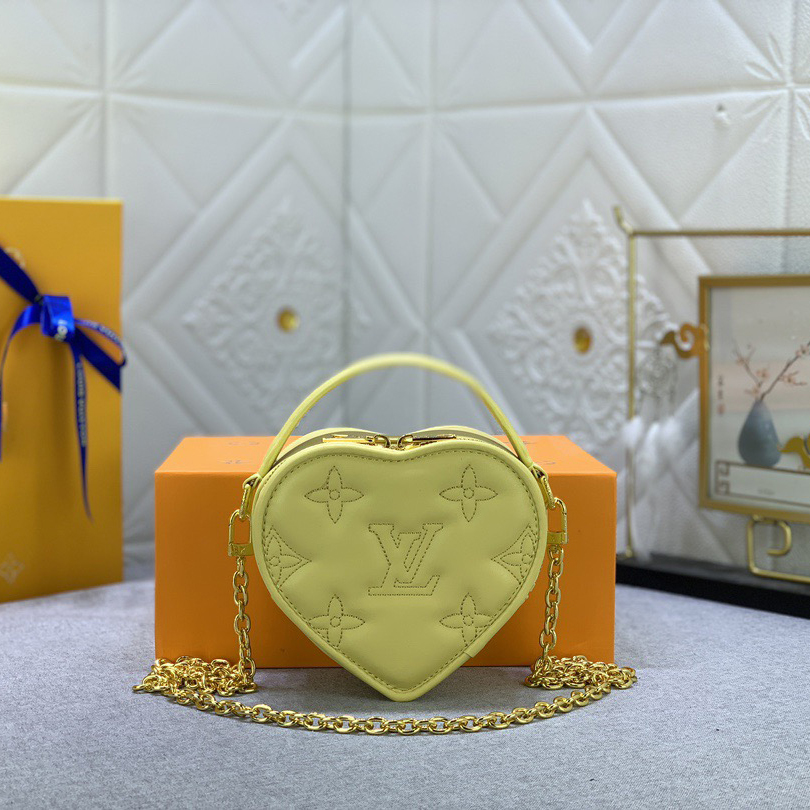 LV Designer Bagss Luxury Love Shape Bag Shoulder Bag Crossbody Purse Ladies Fashion Mini Bag High Quality Leather Zipper Armpit Bag